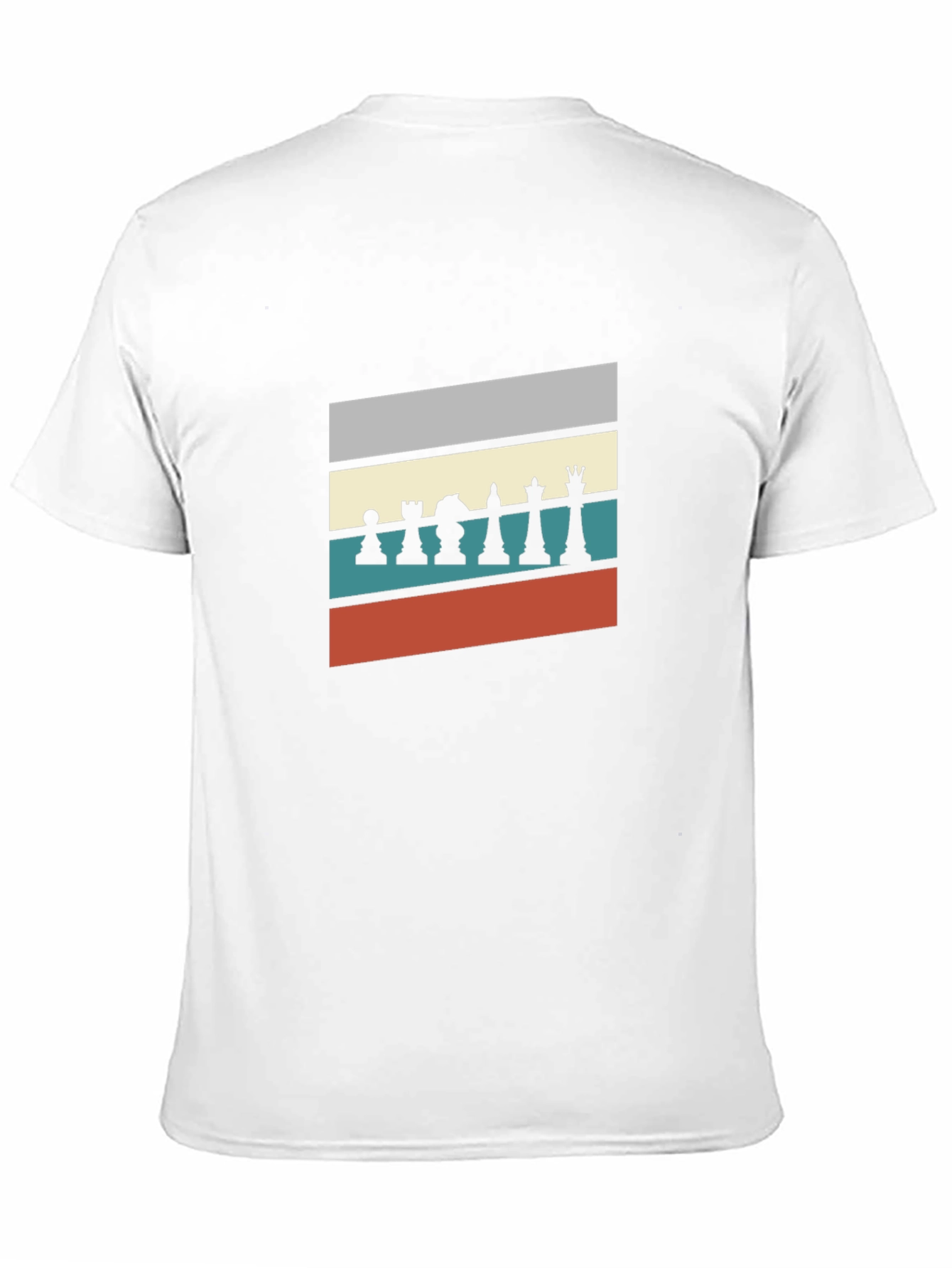 Chess Piece Retro Style Mens T-Shirt