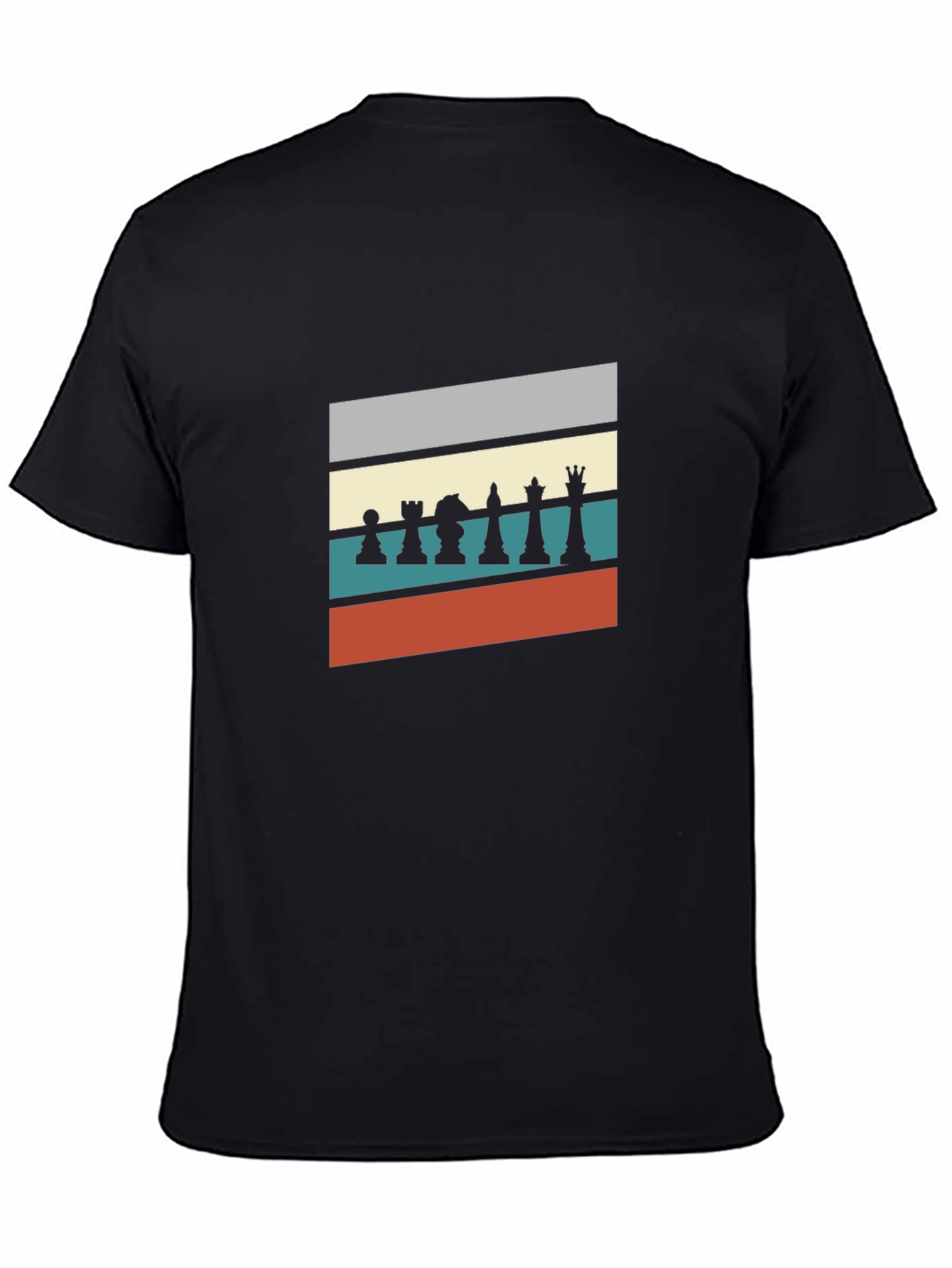 Chess Piece Retro Style Mens T-Shirt