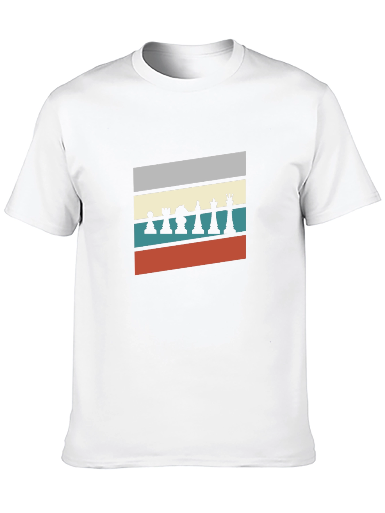 Chess Piece Retro Style Mens T-Shirt