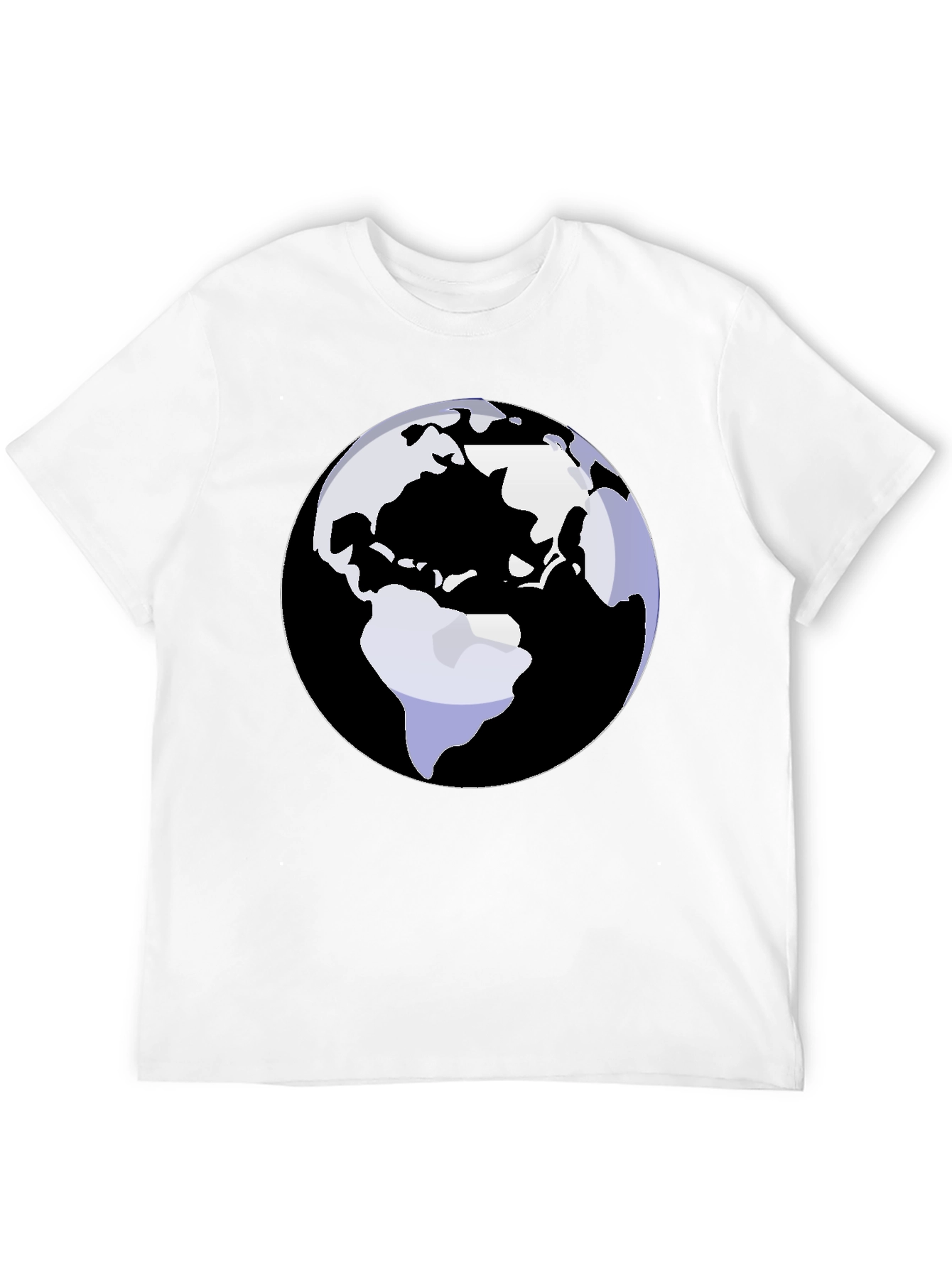 Earth Graphic Tee - Black Cotton Blend