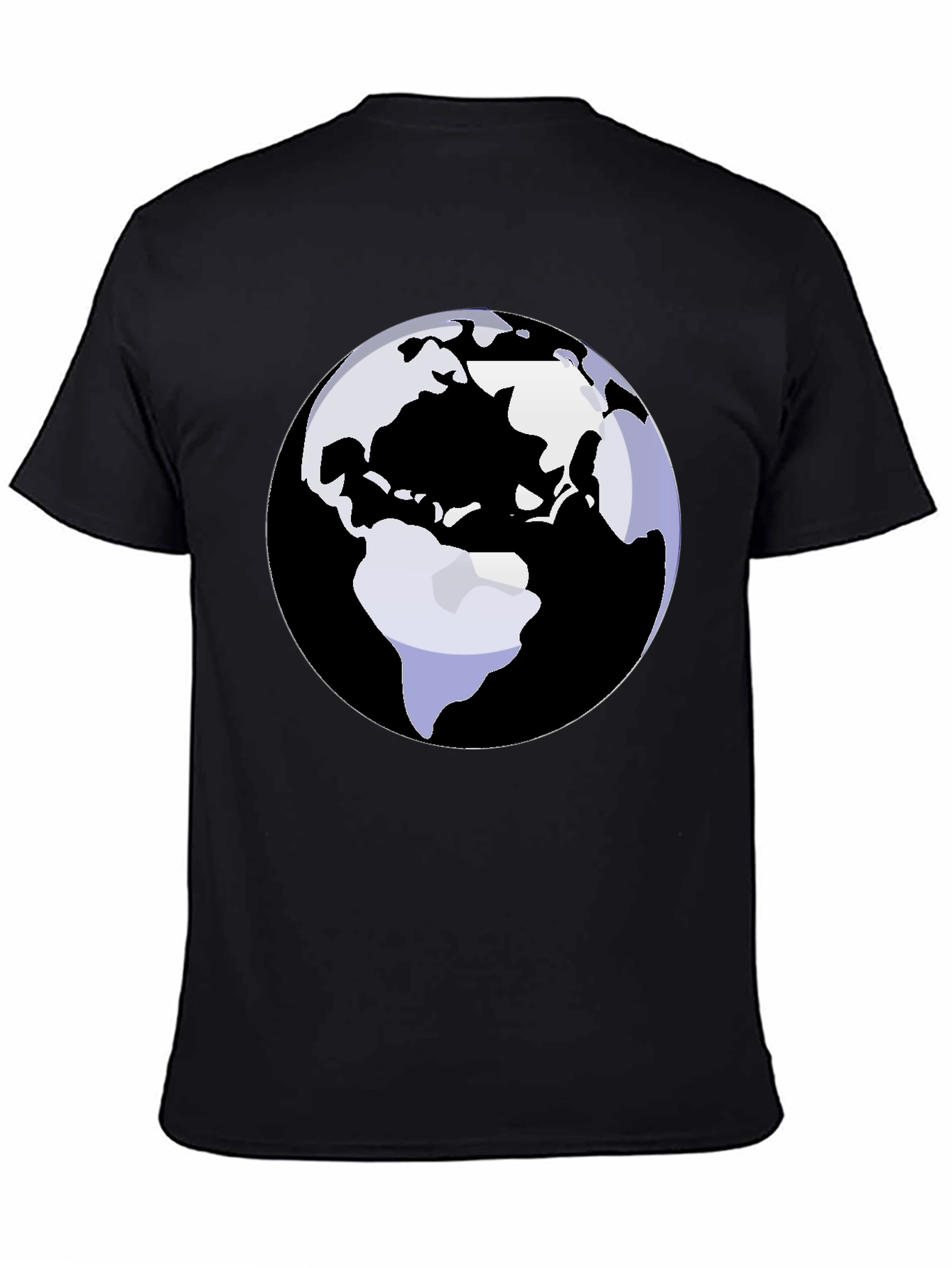 Earth Graphic Tee - Black Cotton Blend