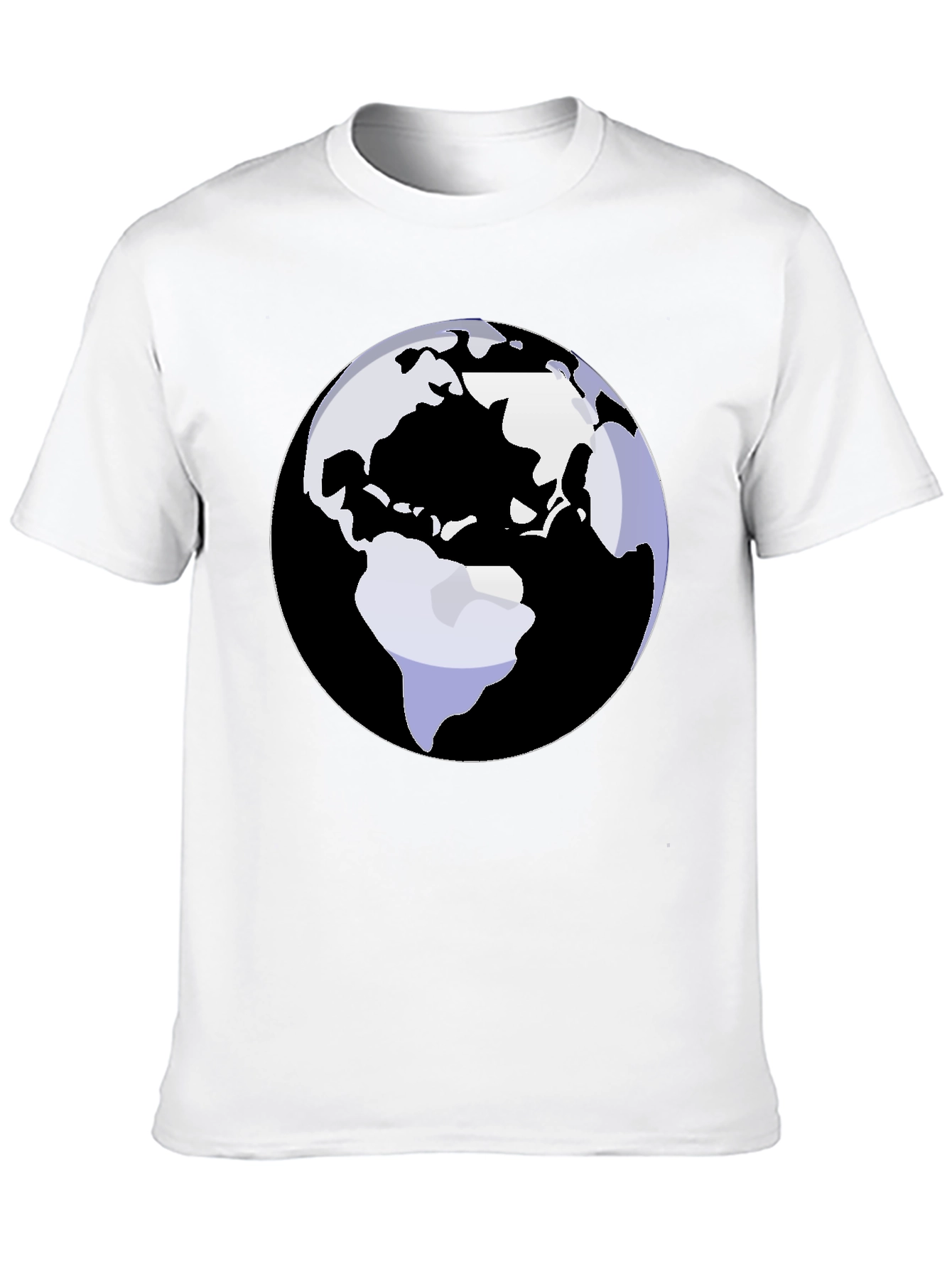 Earth Graphic Tee - Black Cotton Blend