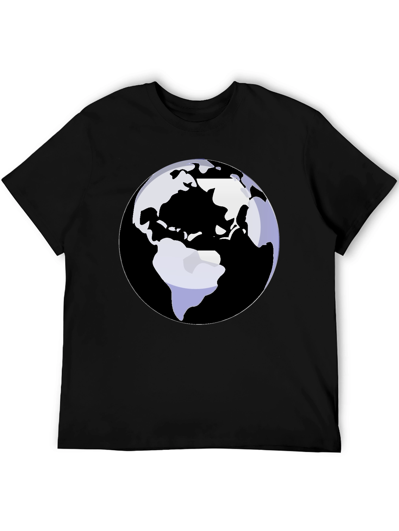 Earth Graphic Tee - Black Cotton Blend