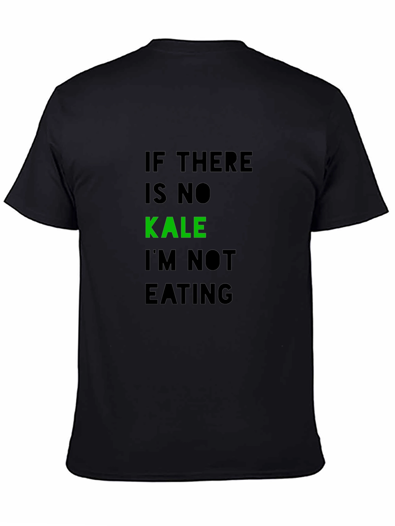 Kale Lover Black T-Shirt - Humorous Vegetarian Tee
