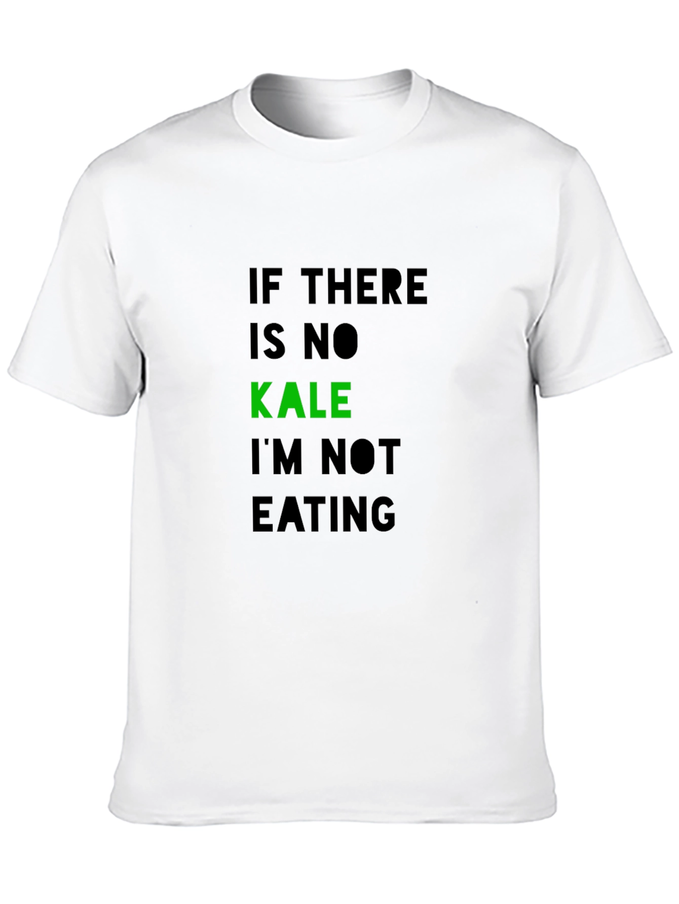 Kale Lover Black T-Shirt - Humorous Vegetarian Tee
