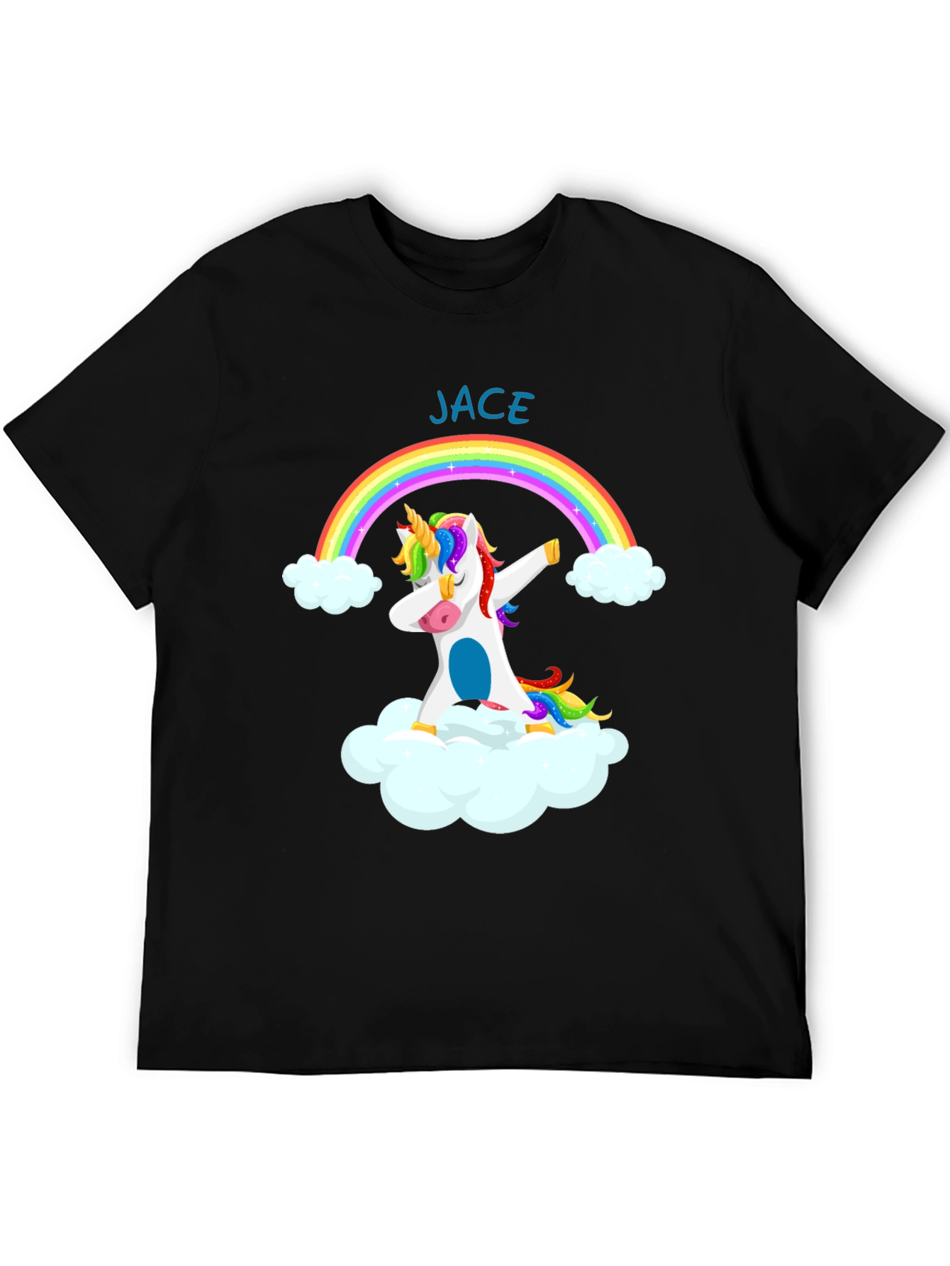 JACE Unicorn Rainbow Dabbing T-Shirt