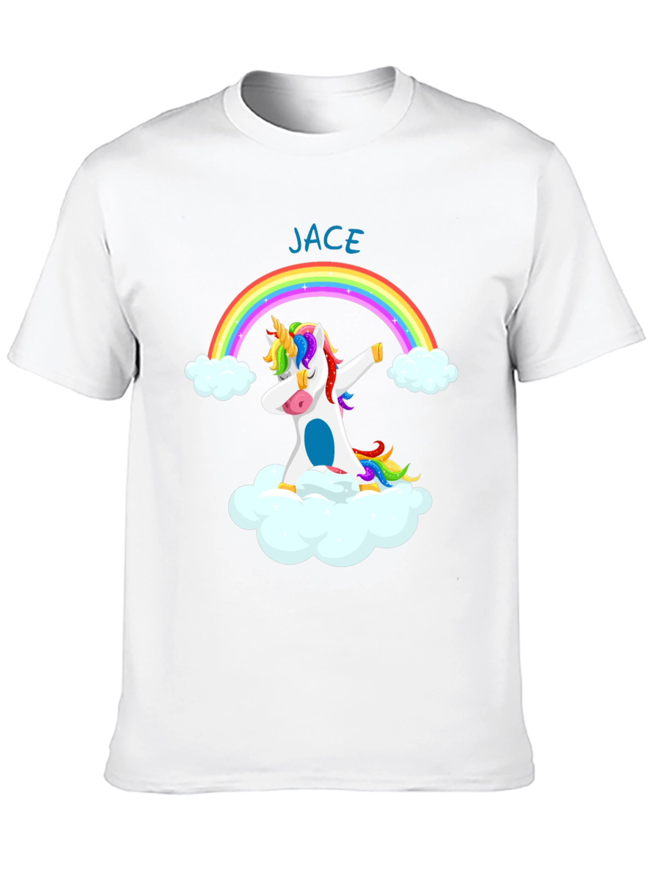 JACE Unicorn Rainbow Dabbing T-Shirt