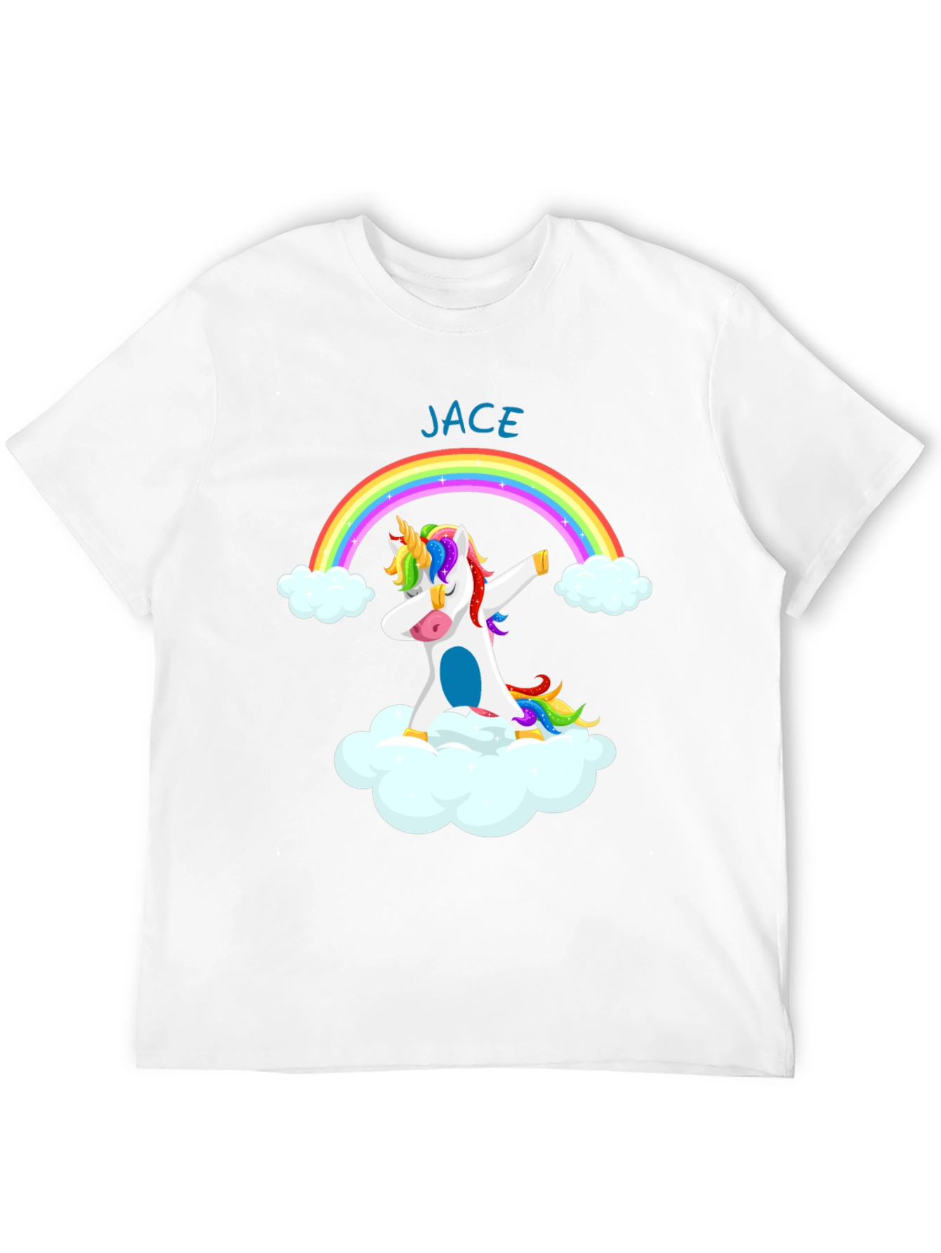 JACE Unicorn Rainbow Dabbing T-Shirt