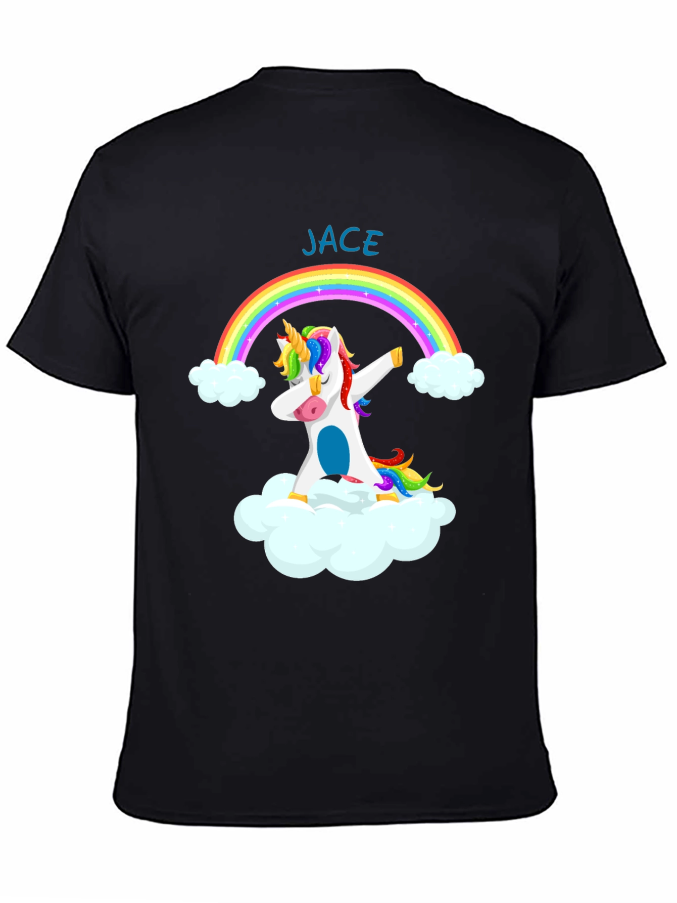 JACE Unicorn Rainbow Dabbing T-Shirt