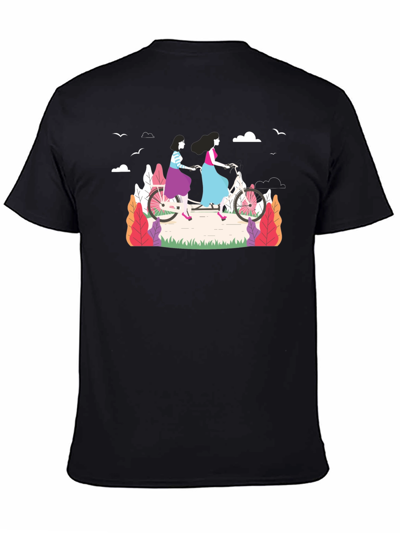 Womens Tandem Bike Graphic Tee