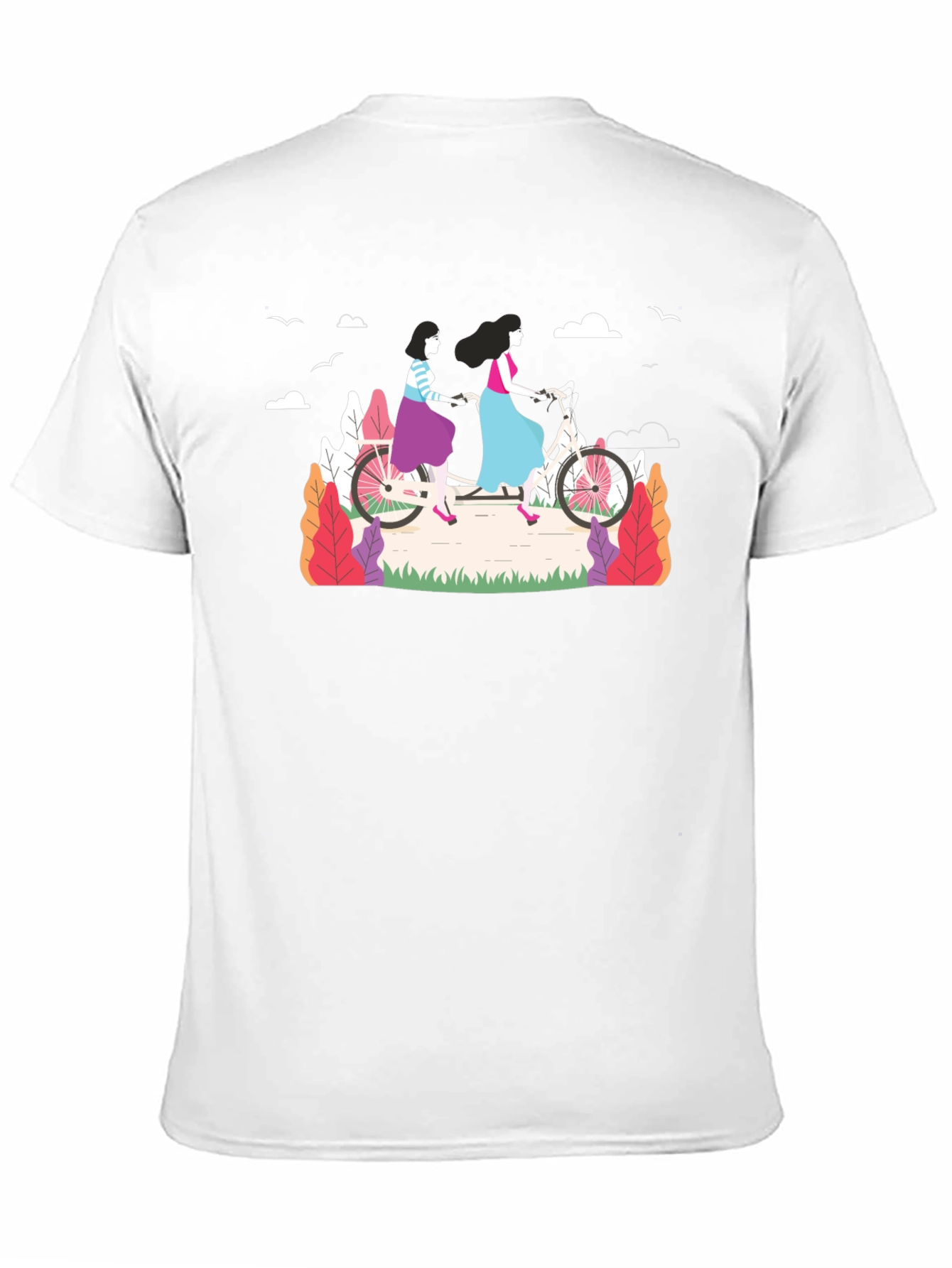 Womens Tandem Bike Graphic Tee