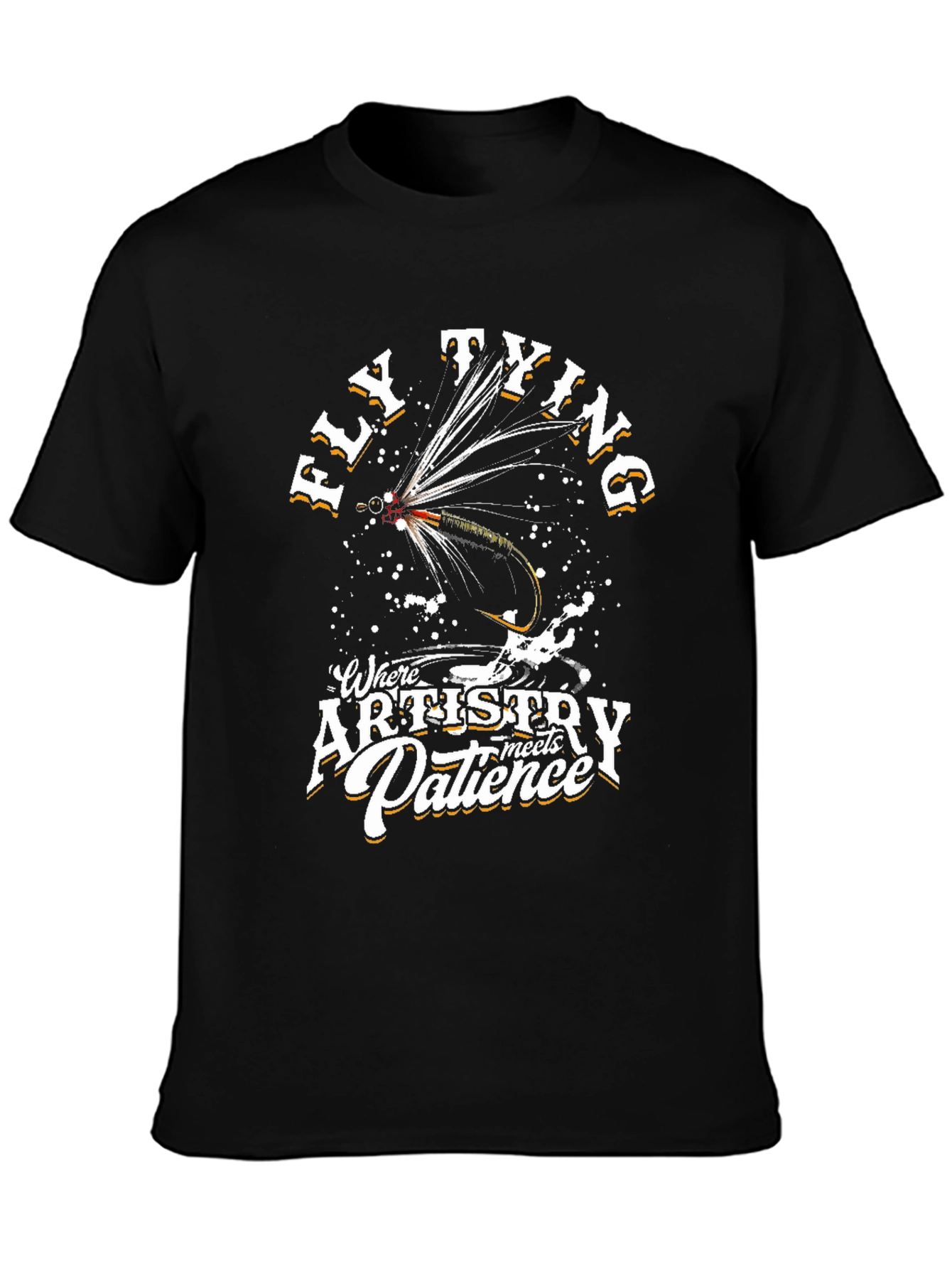 Fly Tying Artistry T-Shirt - Fishing & Hobby Apparel