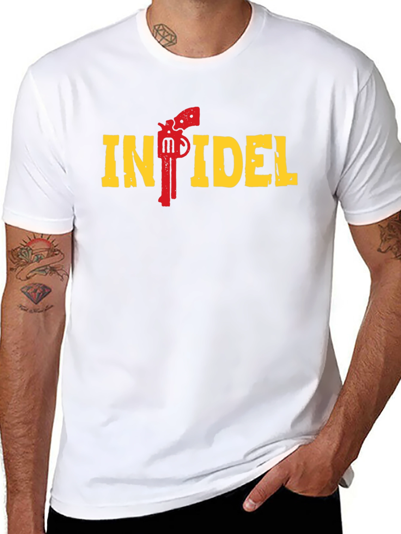 Infidel T-Shirt - Gun Design