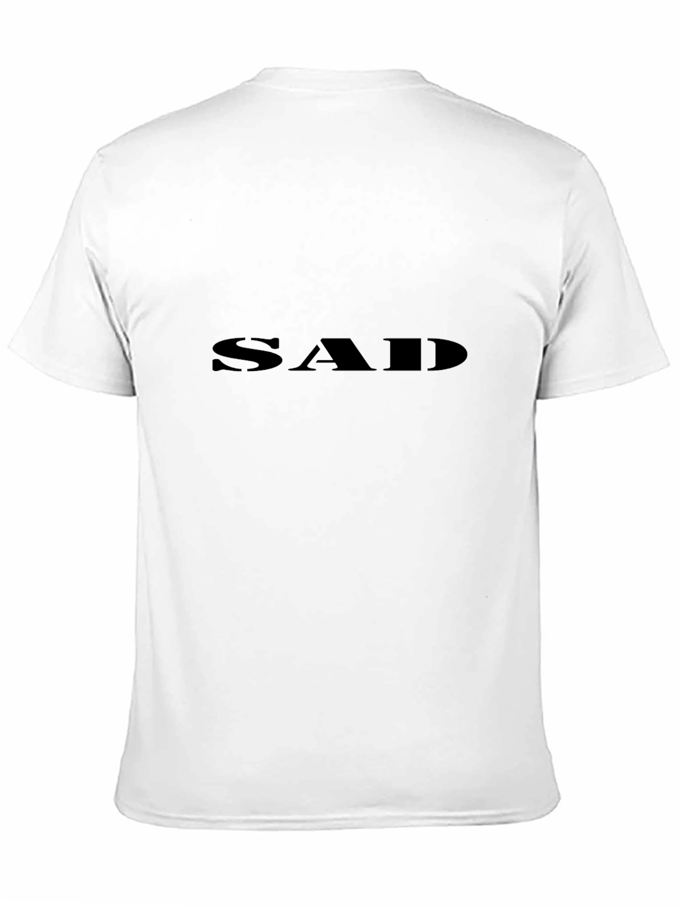 Mens Black SAD Graphic T-Shirt