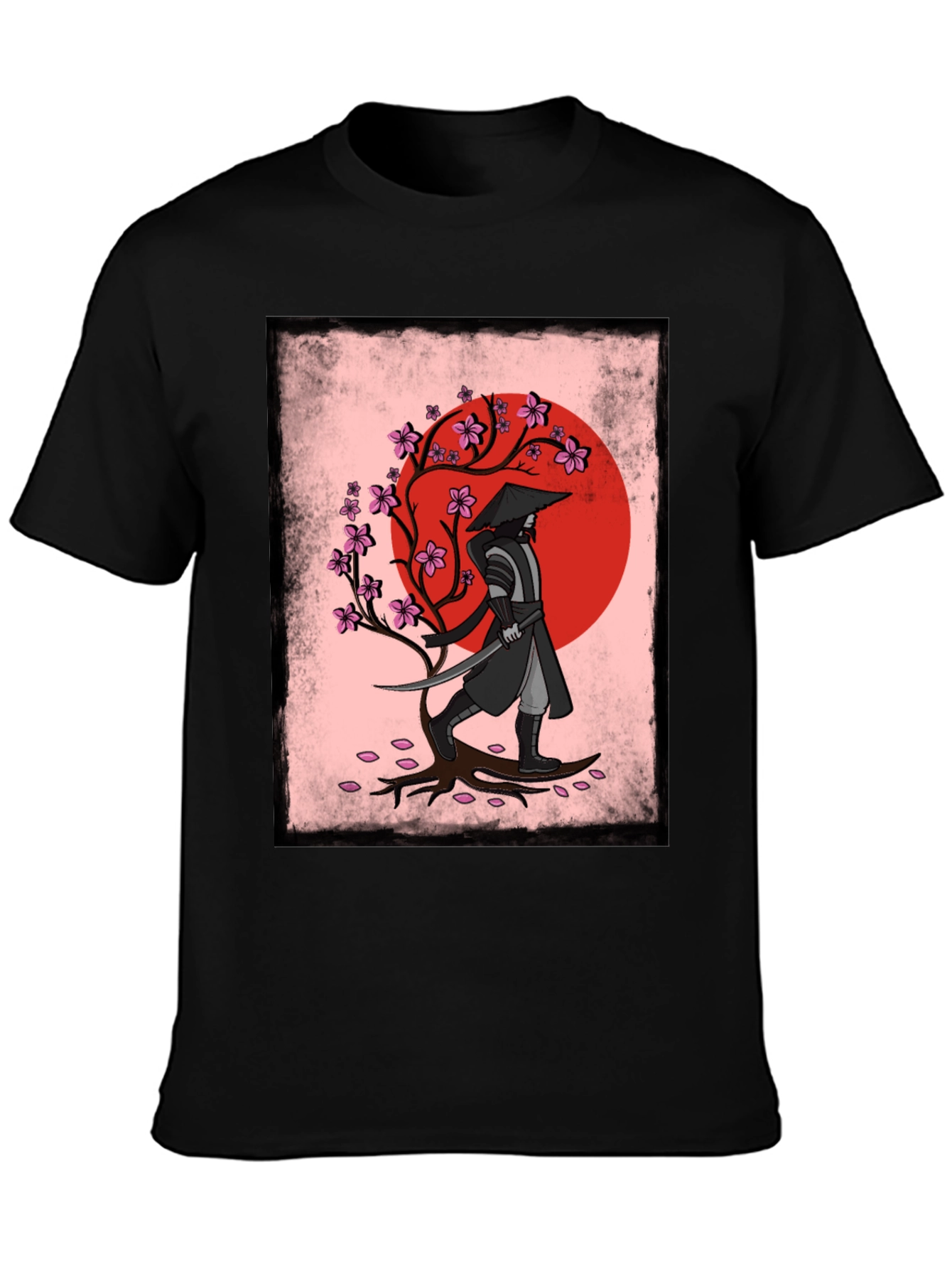 Samurai Warrior Graphic T-Shirt - Japanese Art