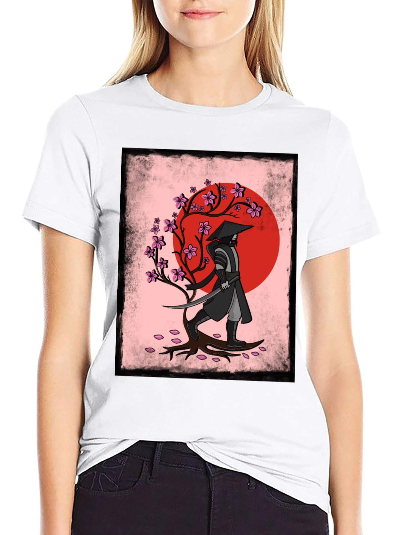 Samurai Warrior Graphic T-Shirt - Japanese Art
