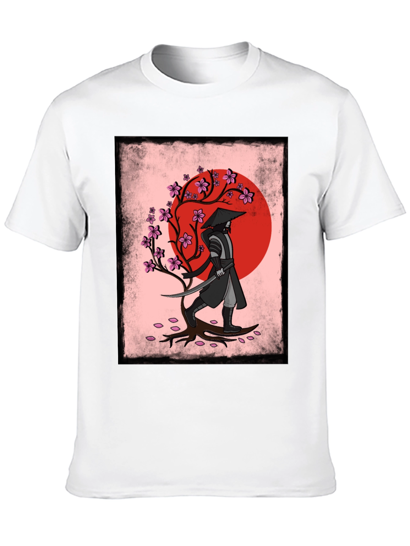 Samurai Warrior Graphic T-Shirt - Japanese Art