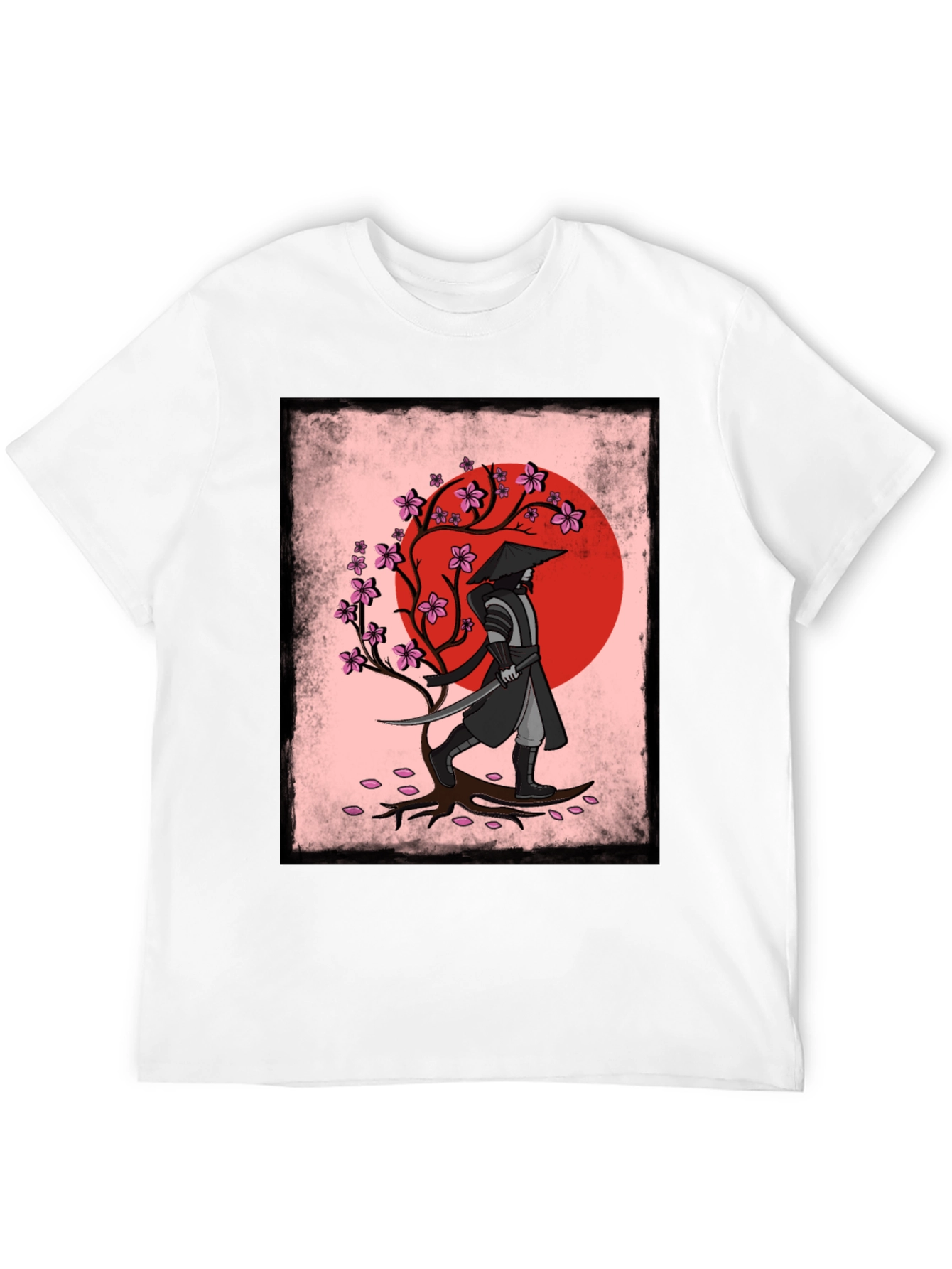 Samurai Warrior Graphic T-Shirt - Japanese Art