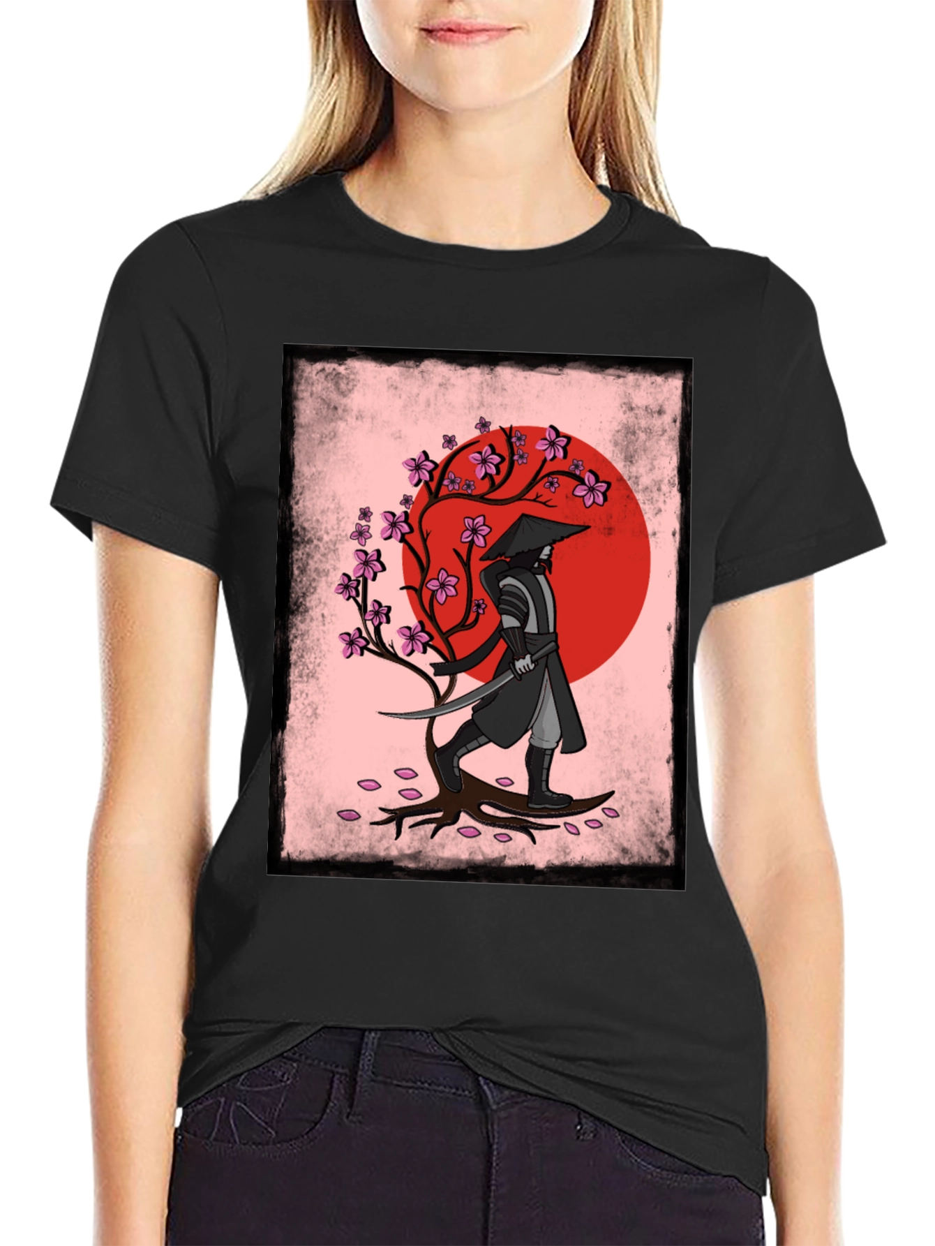 Samurai Warrior Graphic T-Shirt - Japanese Art