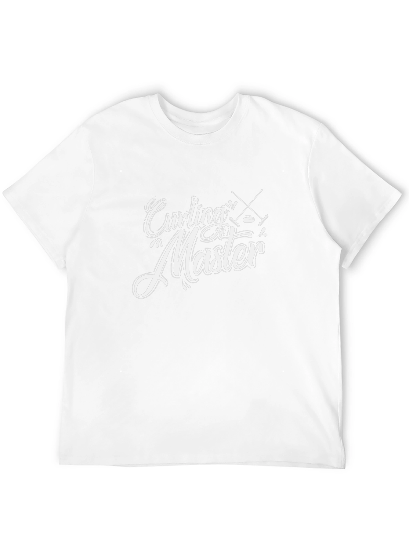 Curling Master T-Shirt - Black Graphic Tee
