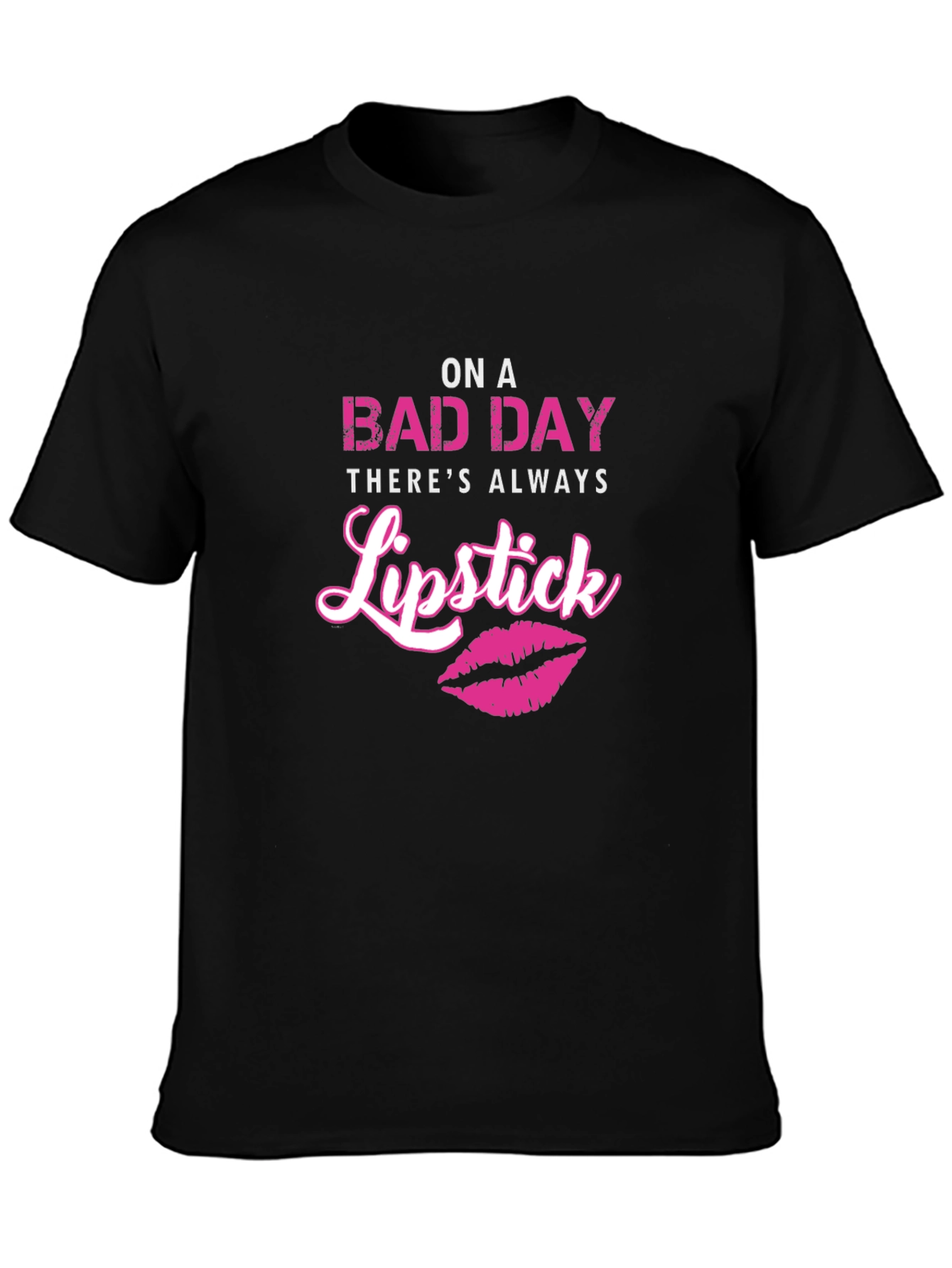Lipstick Bad Day Graphic T-Shirt
