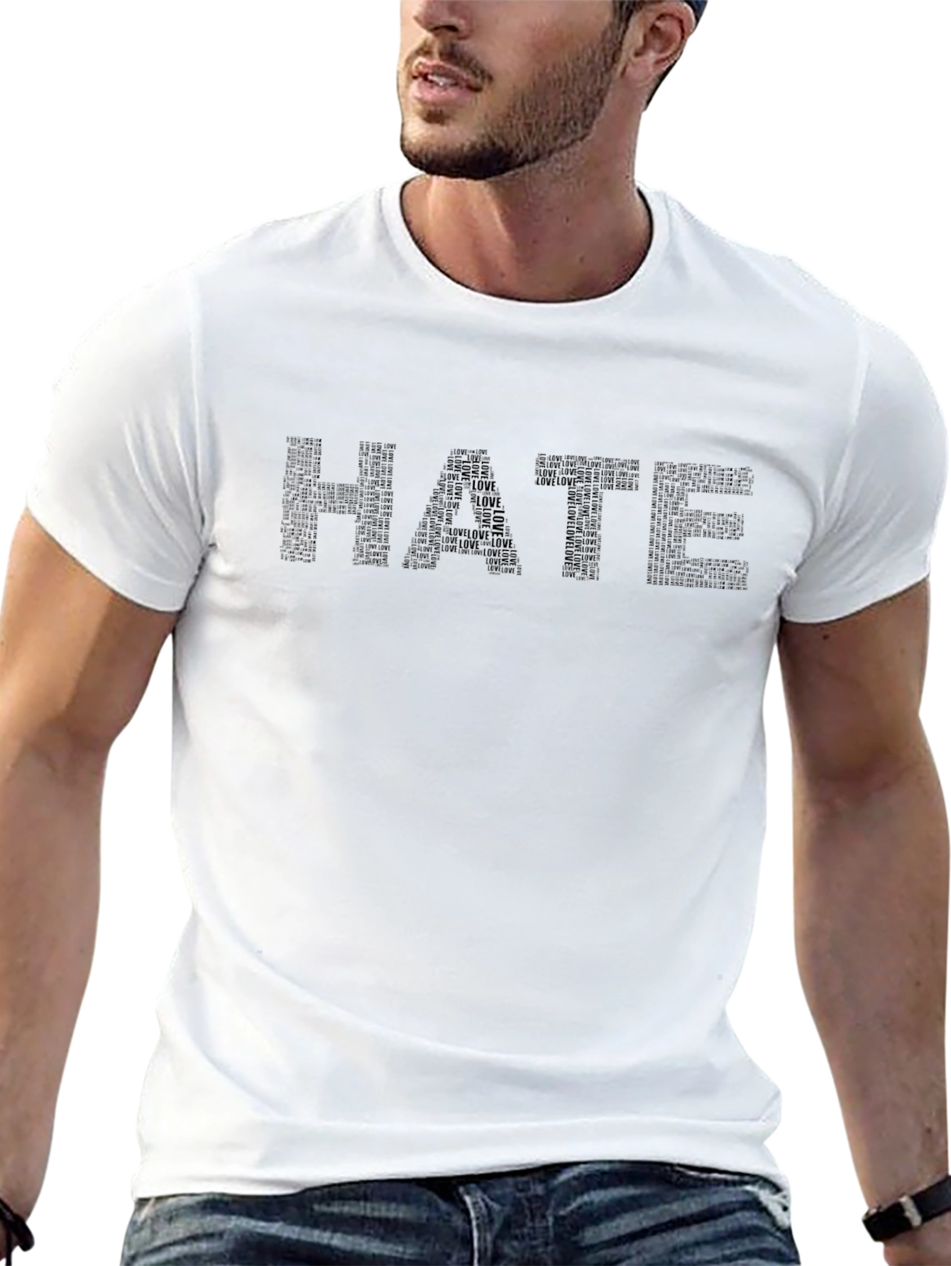 Hate/Love Word Art T-Shirt