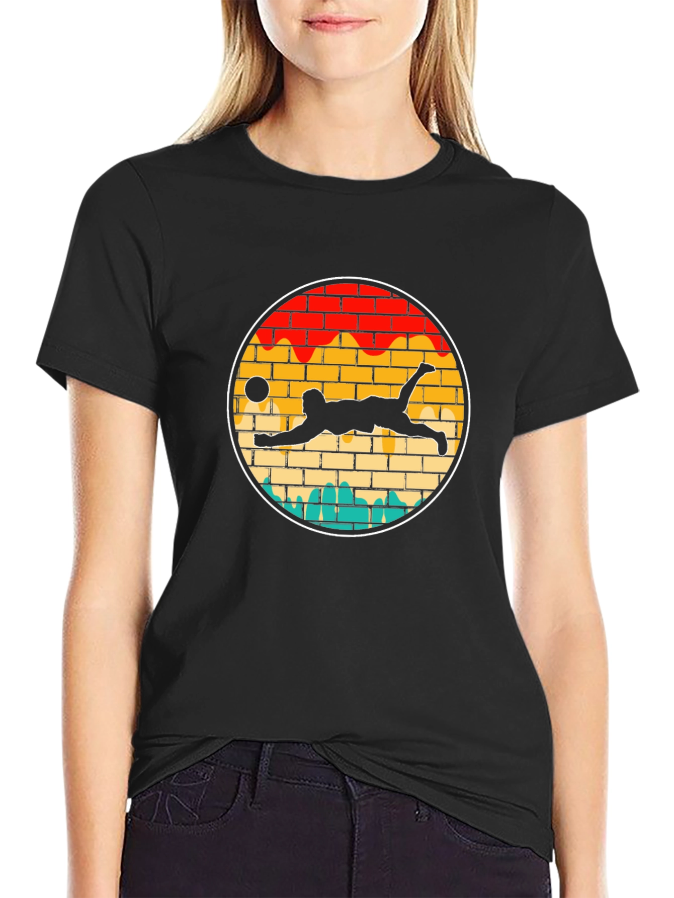Volleyball Player Sunset T-Shirt