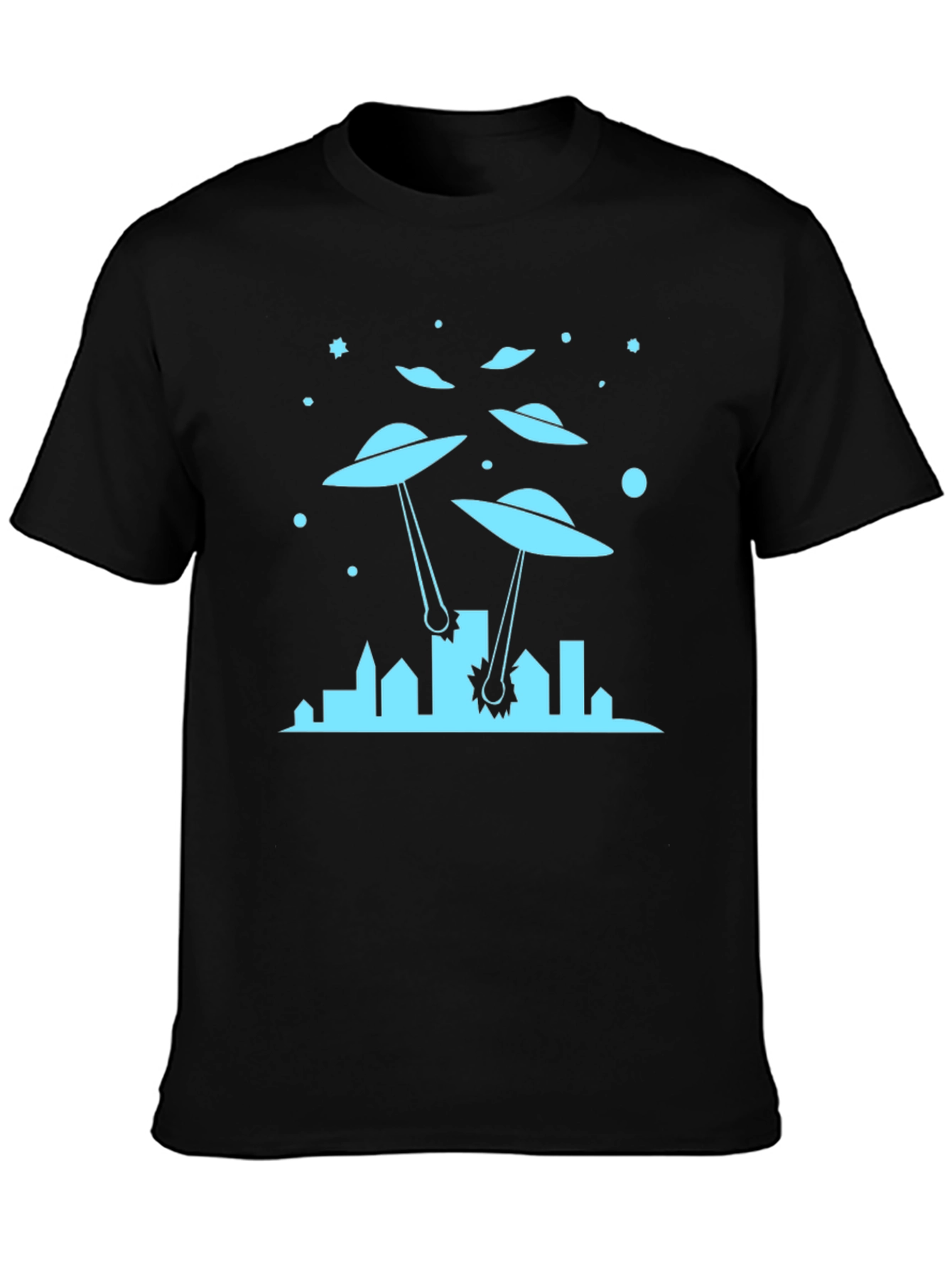 UFO Invasion T-Shirt - Sci-Fi Alien Attack