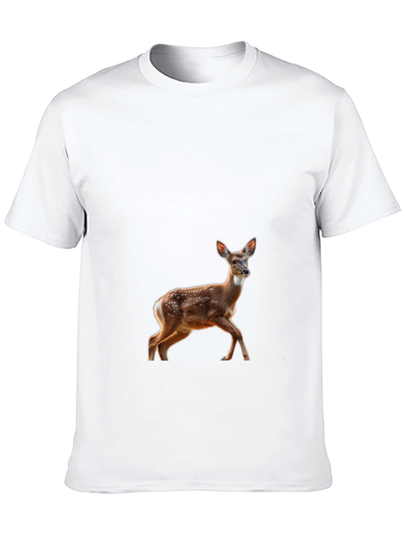 Deer Graphic Black T-Shirt