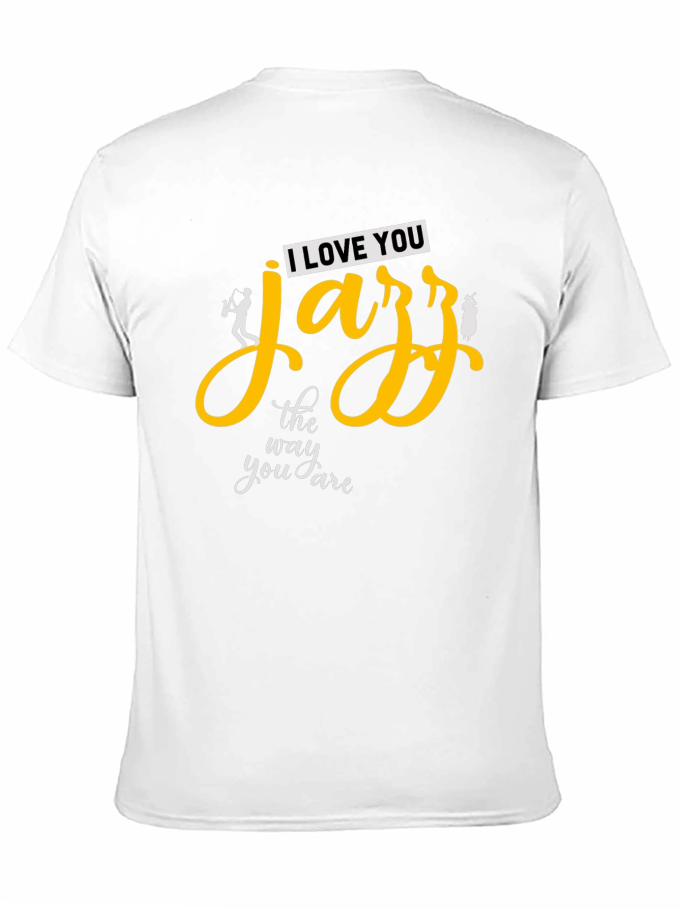 I Love You Jazz Mens T-Shirt - Black