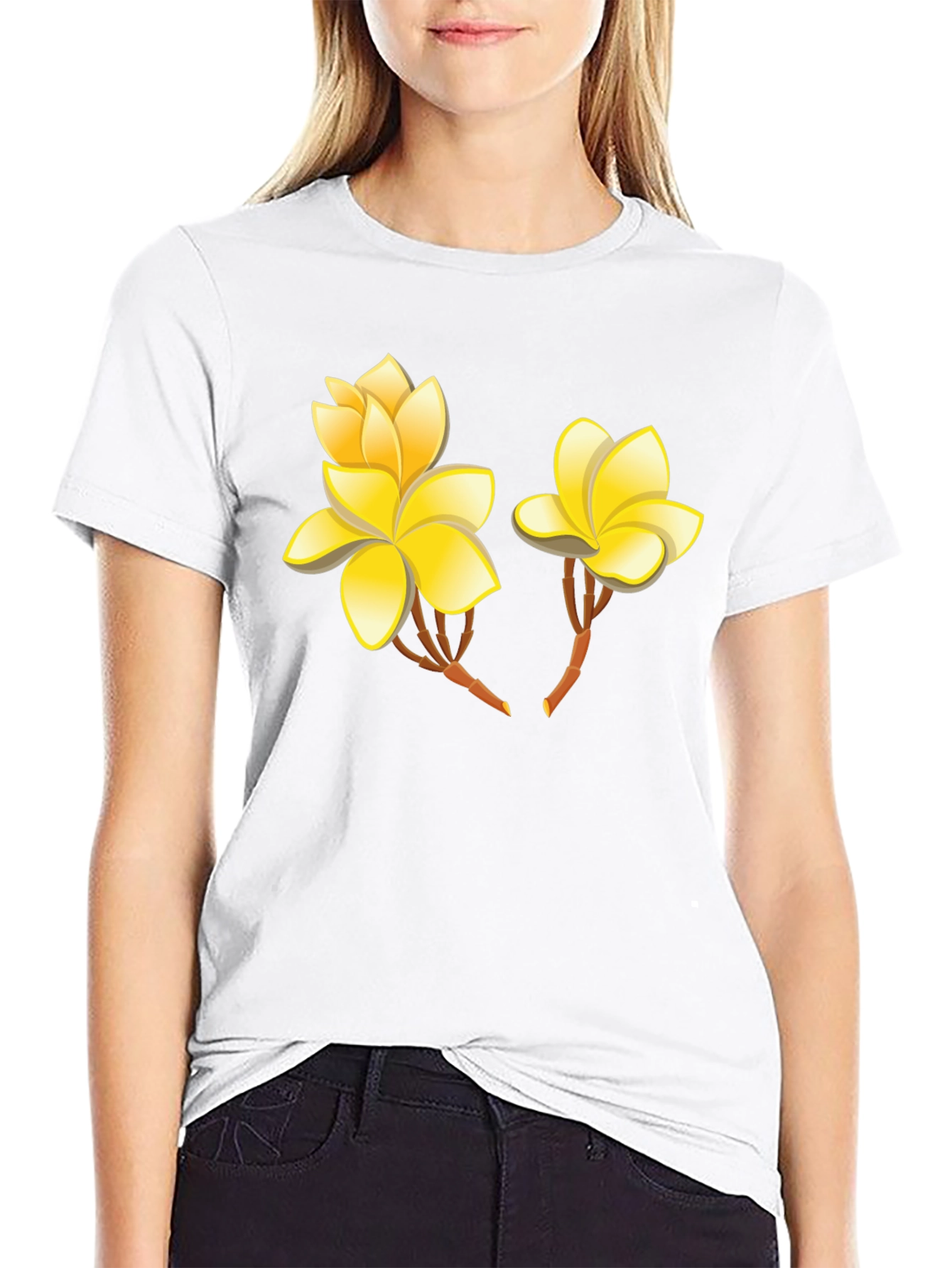 Floral Graphic Tee - Exotic Flower Print