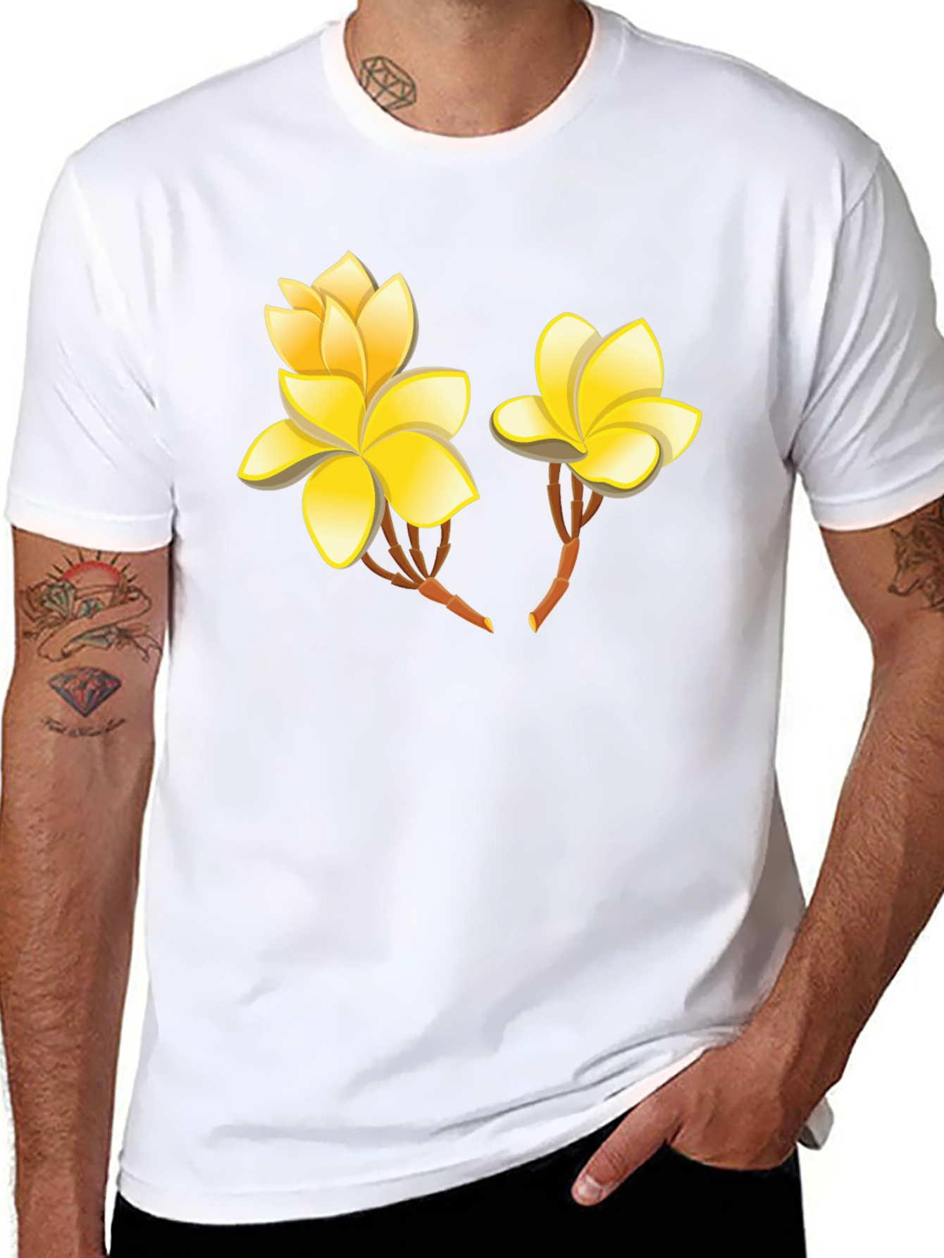 Floral Graphic Tee - Exotic Flower Print