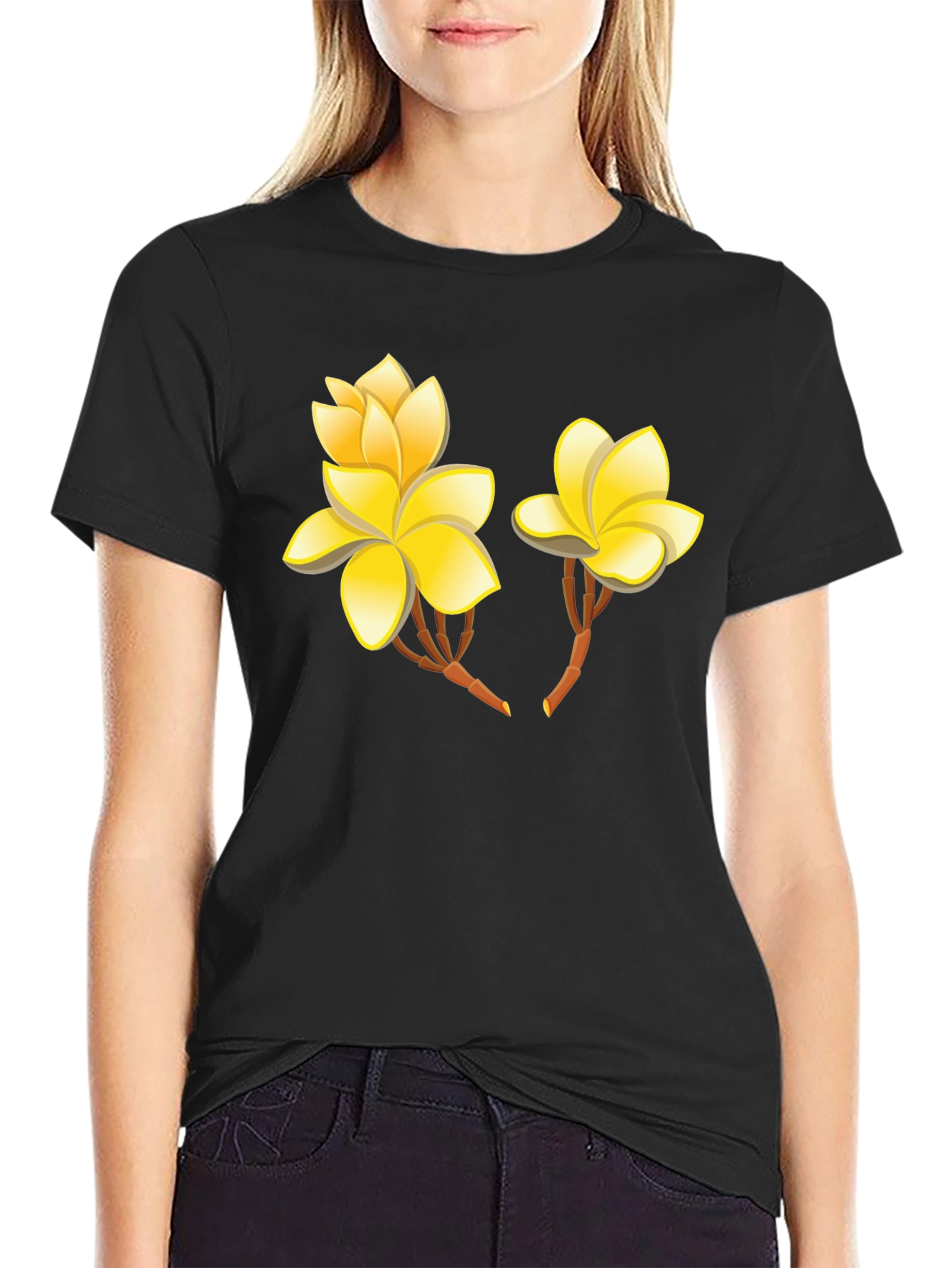 Floral Graphic Tee - Exotic Flower Print