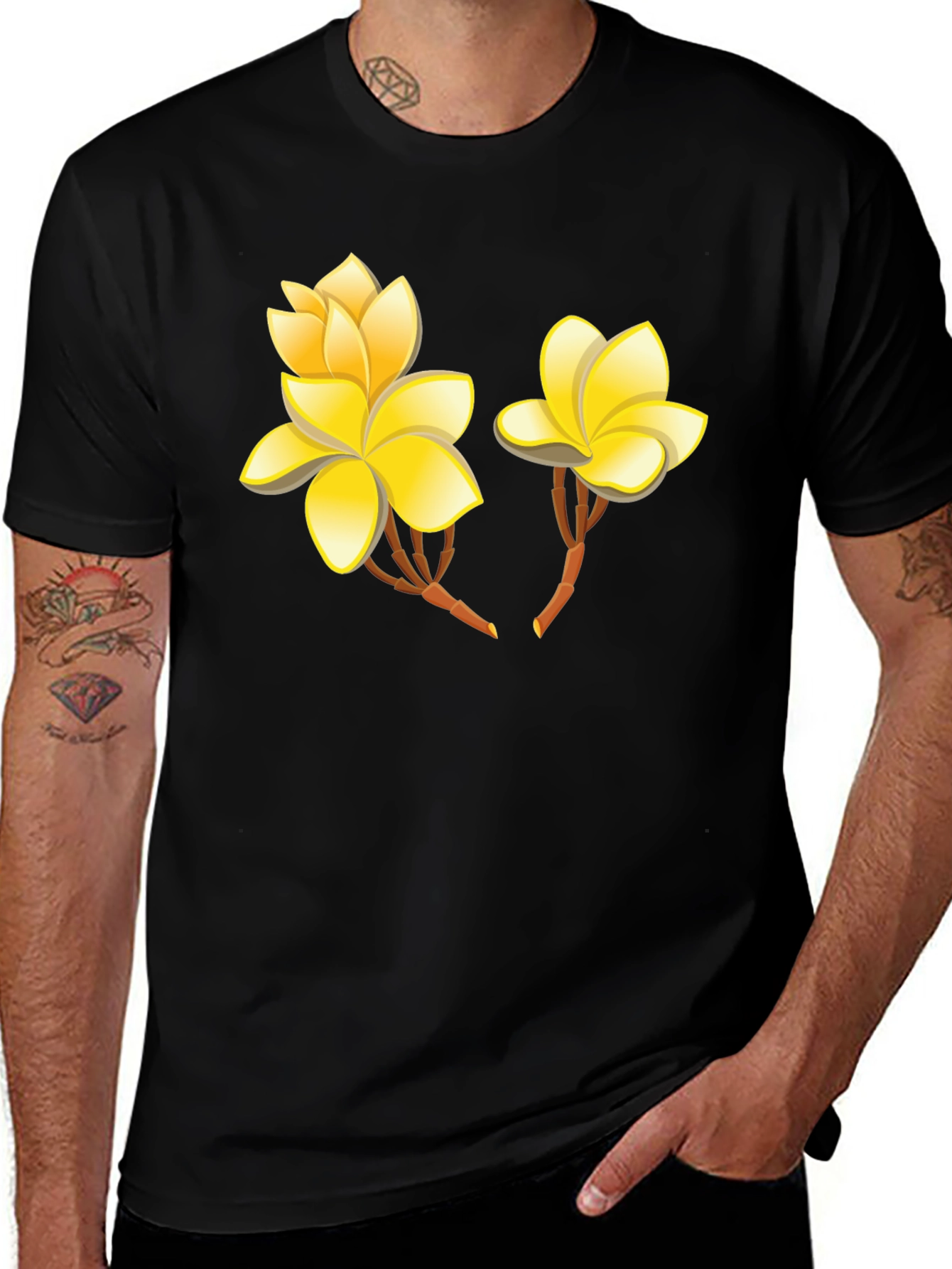 Floral Graphic Tee - Exotic Flower Print