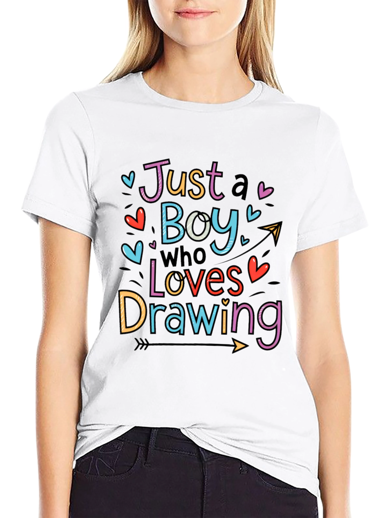 Boy Who Loves Drawing Graphic Tee