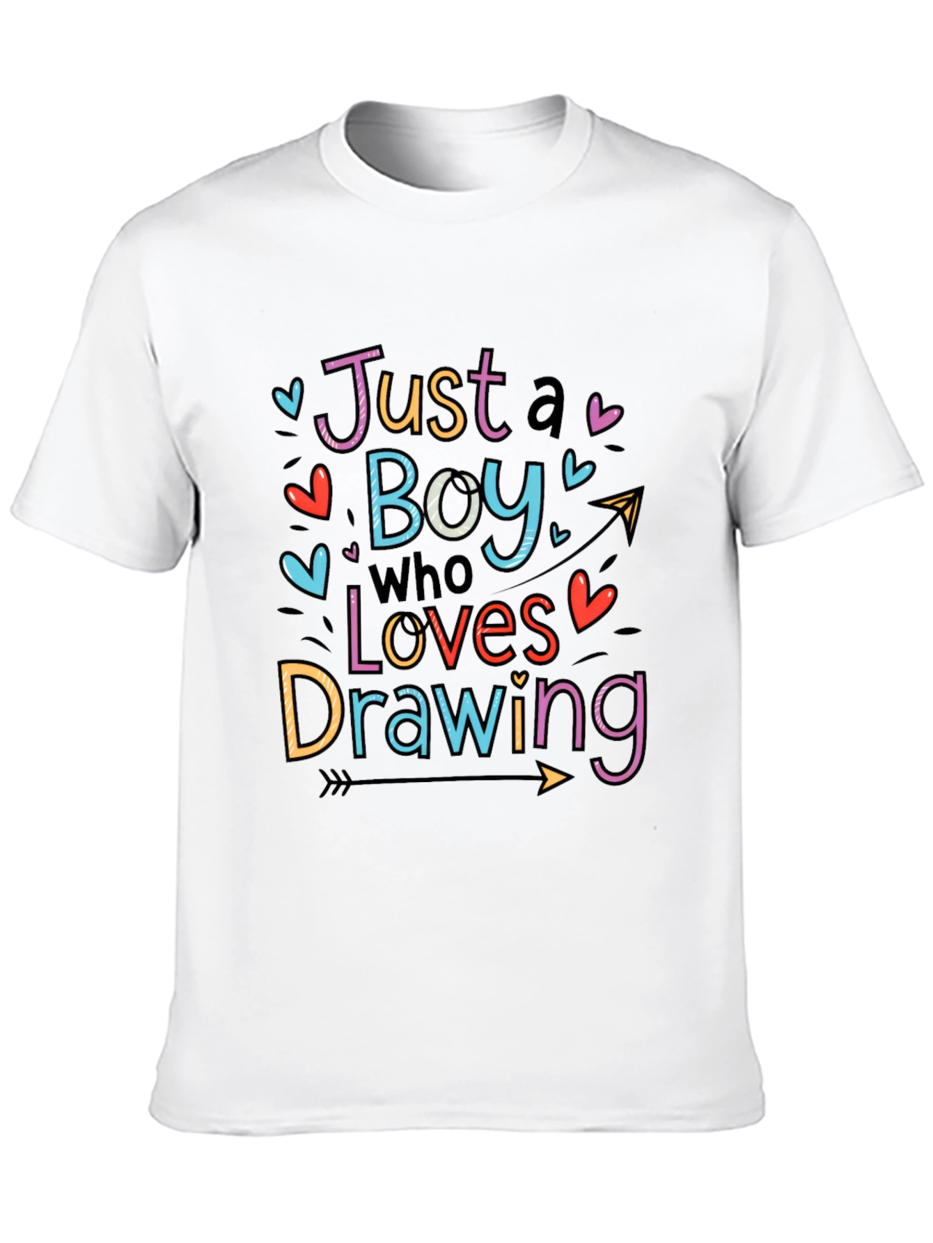 Boy Who Loves Drawing Graphic Tee