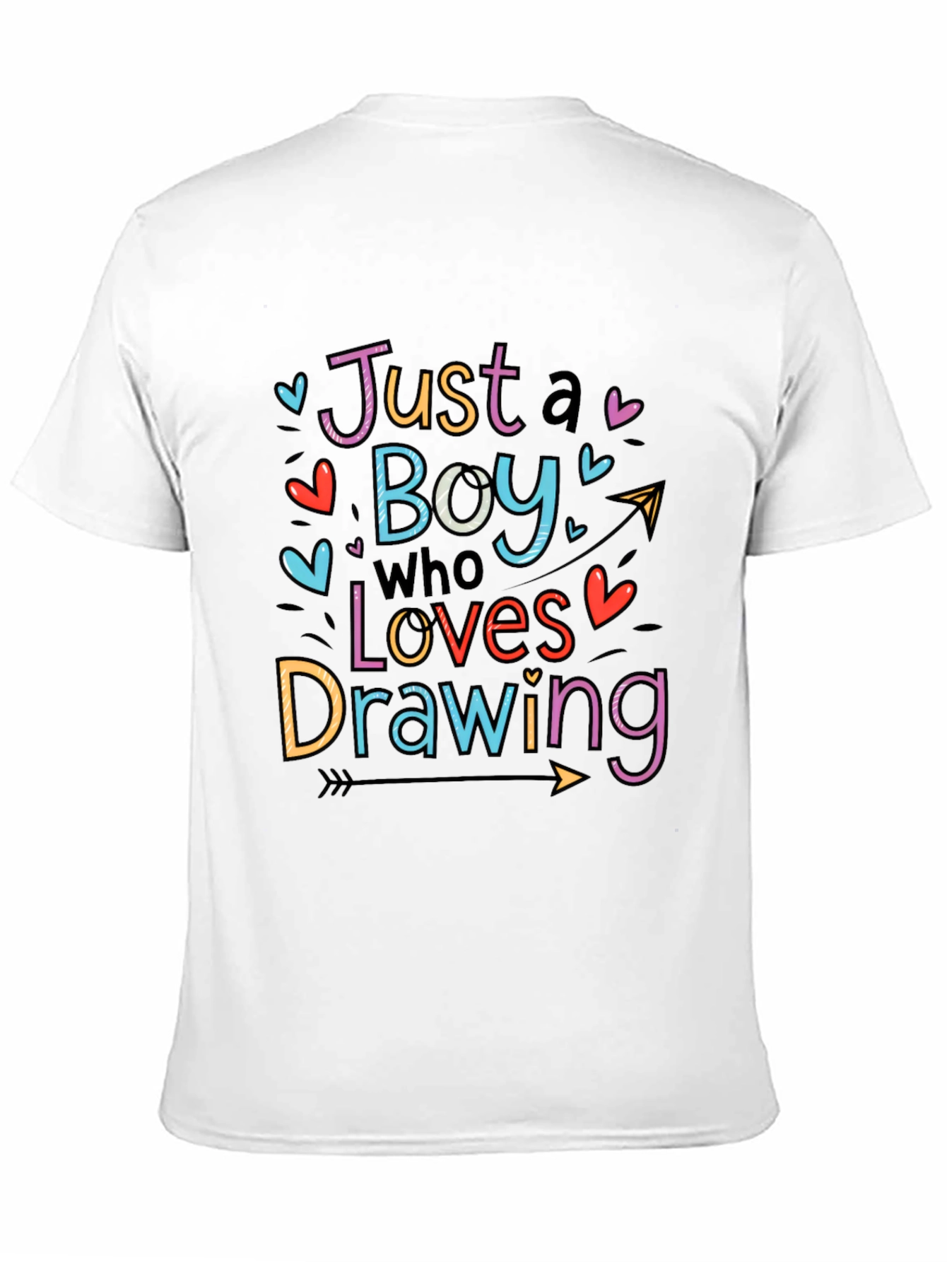 Boy Who Loves Drawing Graphic Tee