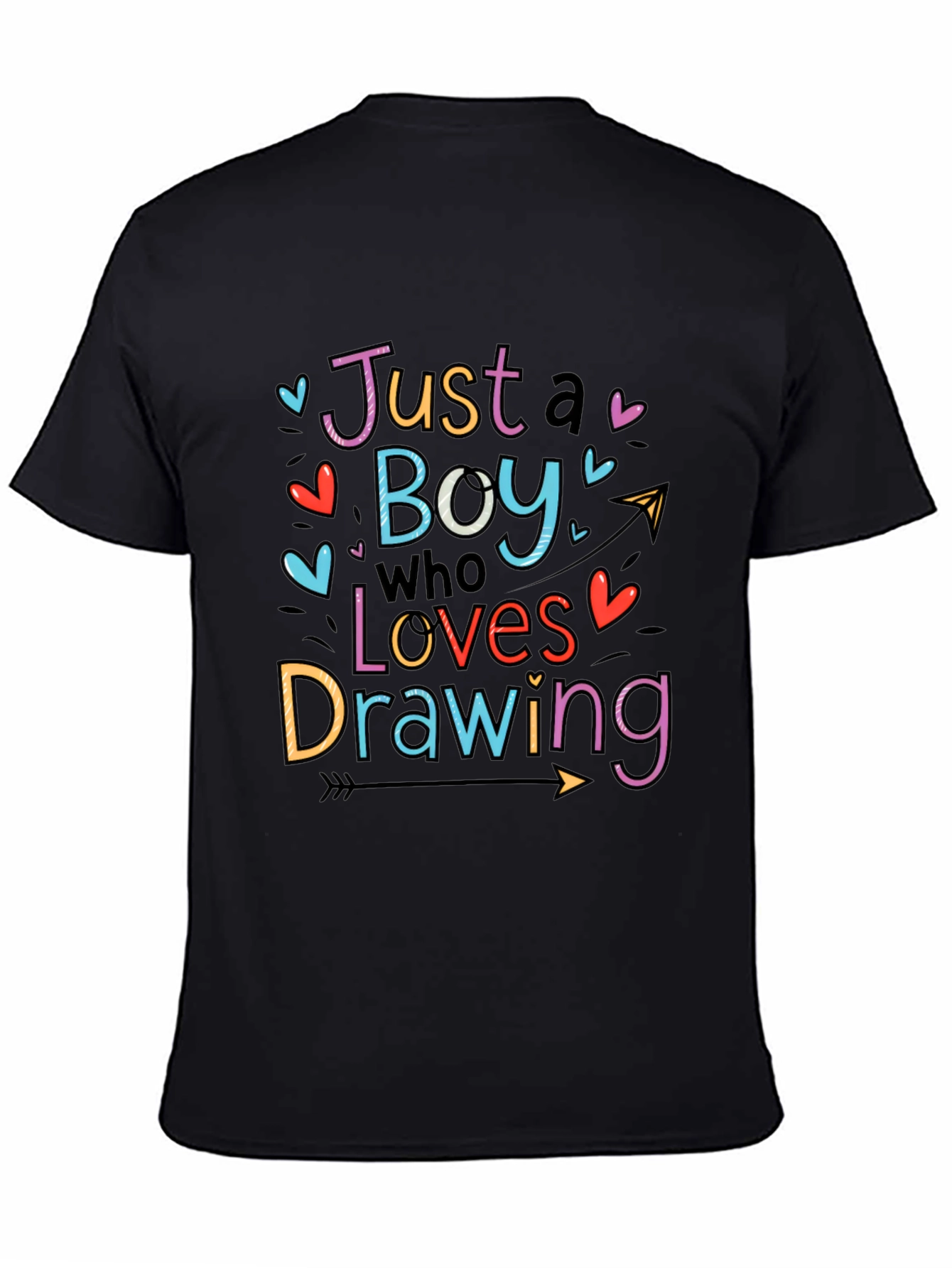 Boy Who Loves Drawing Graphic Tee