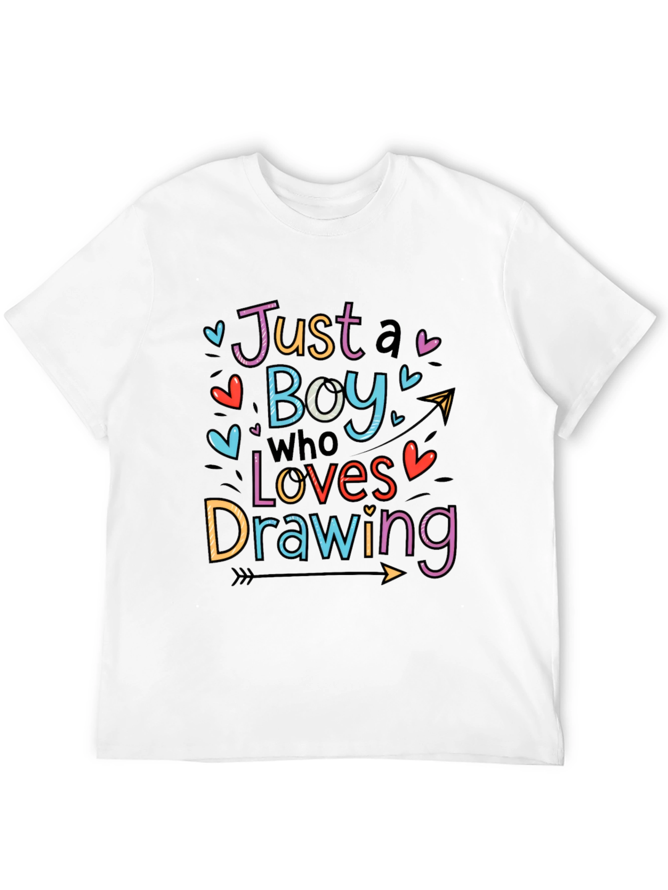 Boy Who Loves Drawing Graphic Tee