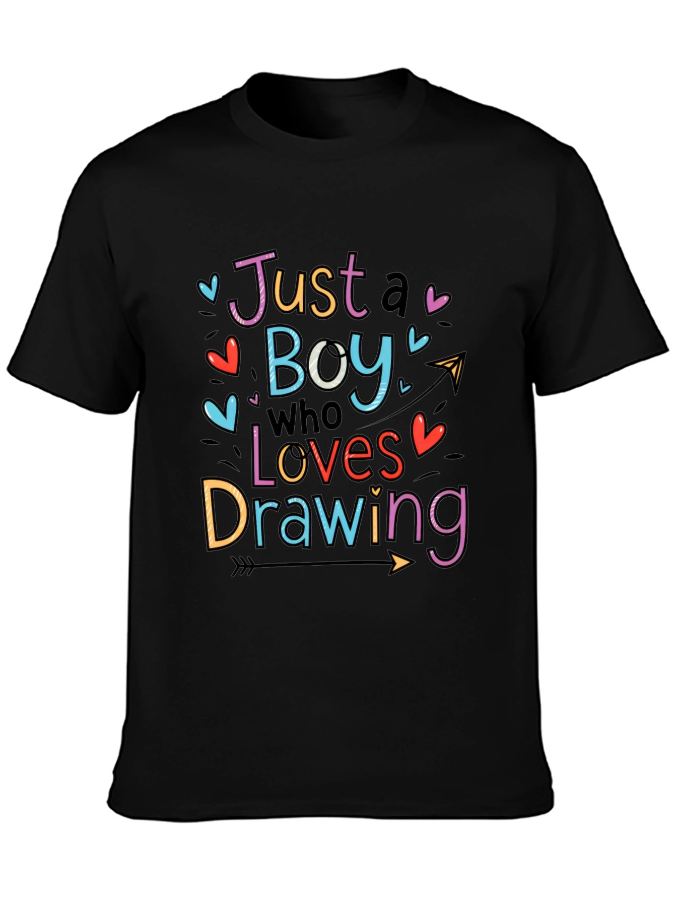 Boy Who Loves Drawing Graphic Tee