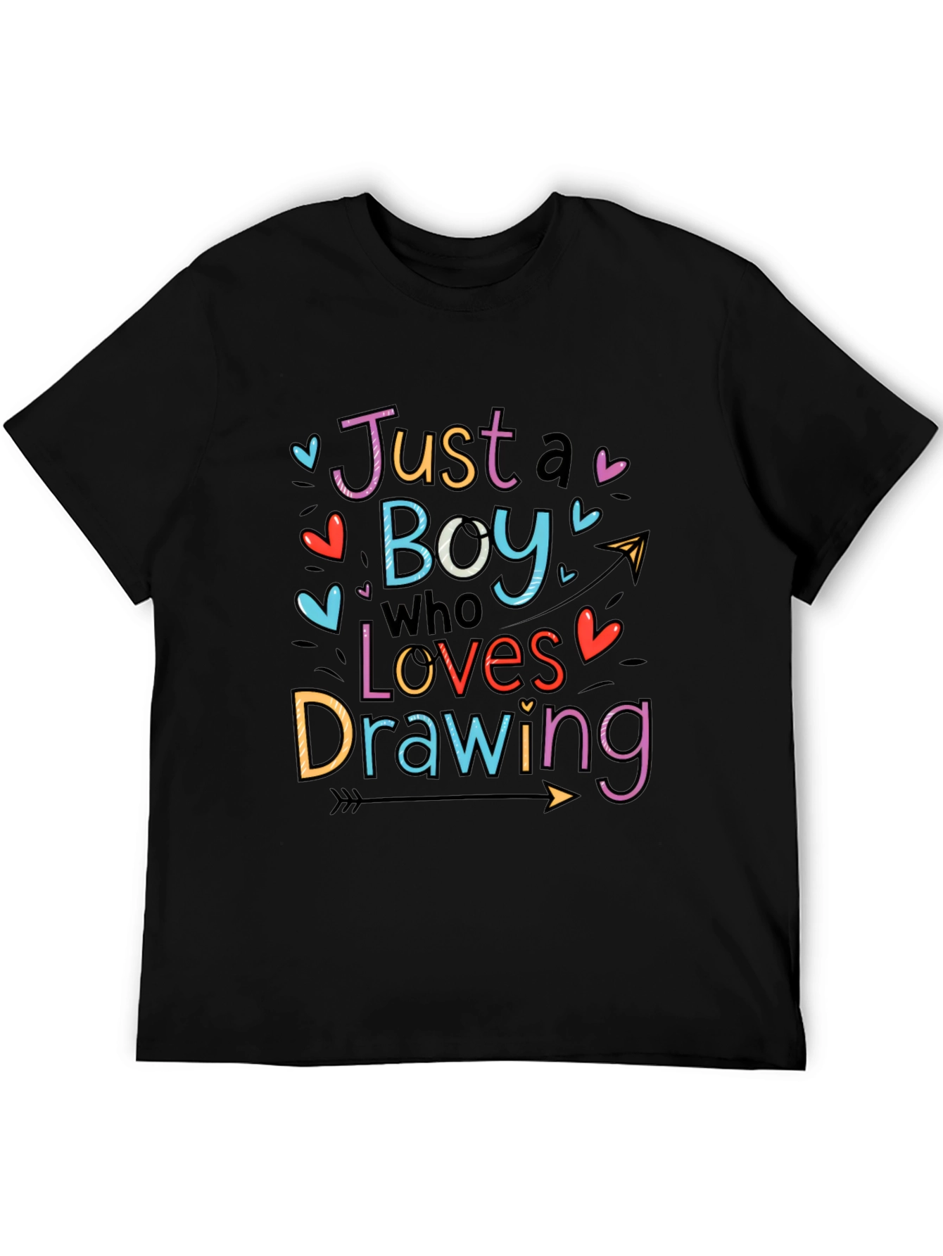 Boy Who Loves Drawing Graphic Tee