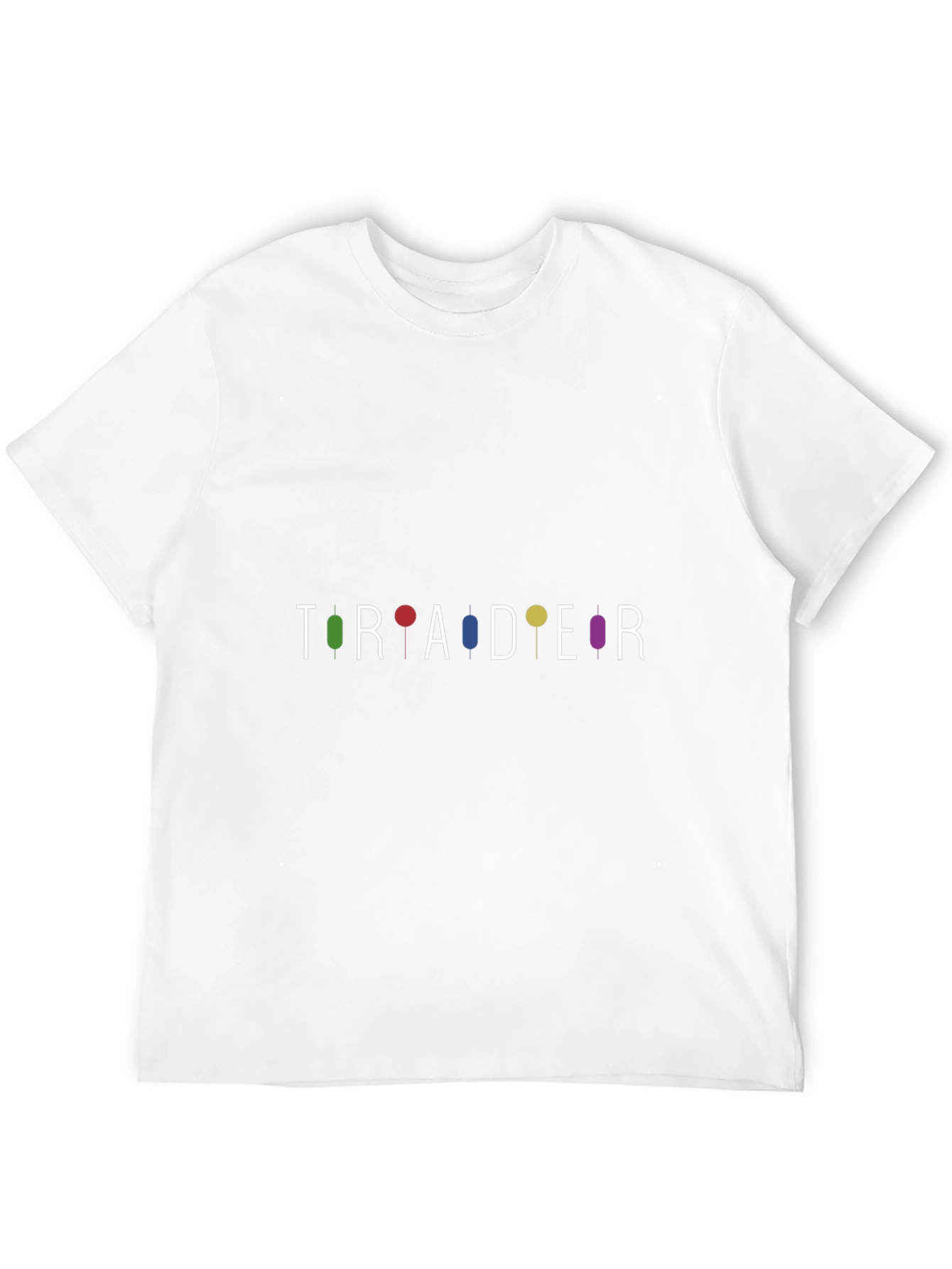 Trader Candlestick Chart T-Shirt - Black Cotton Blend