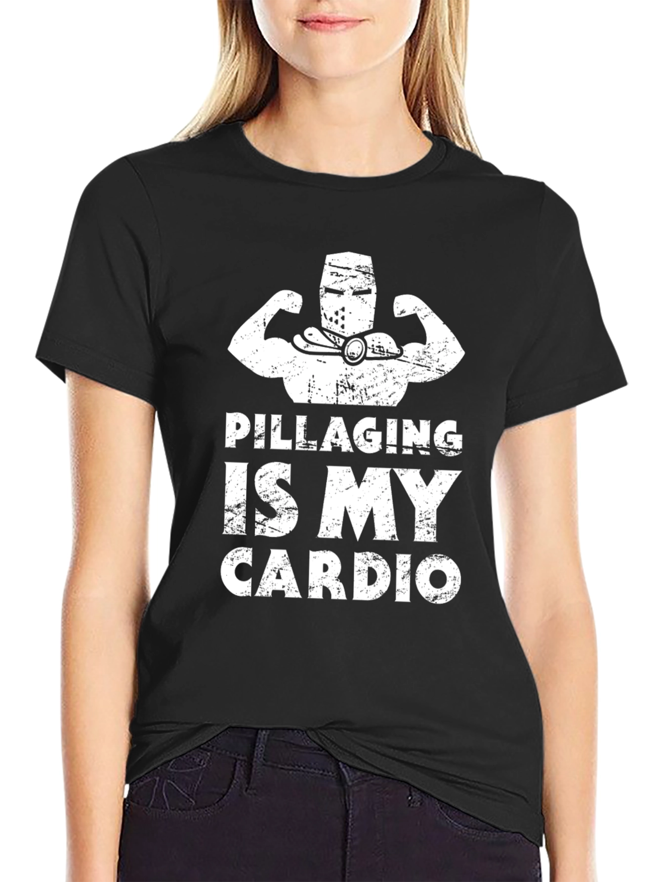 Pillaging Is My Cardio Funny Workout T-Shirt