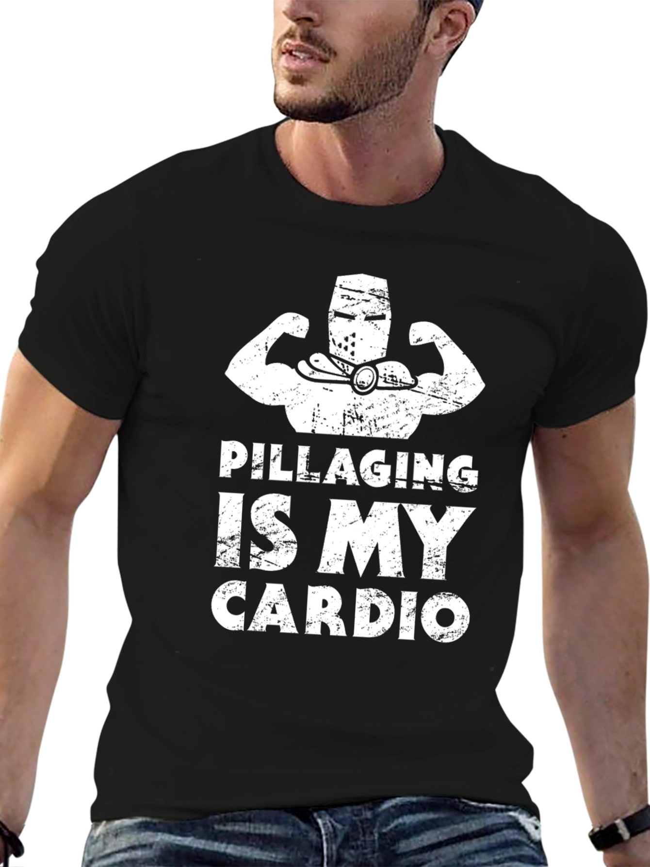 Pillaging Is My Cardio Funny Workout T-Shirt