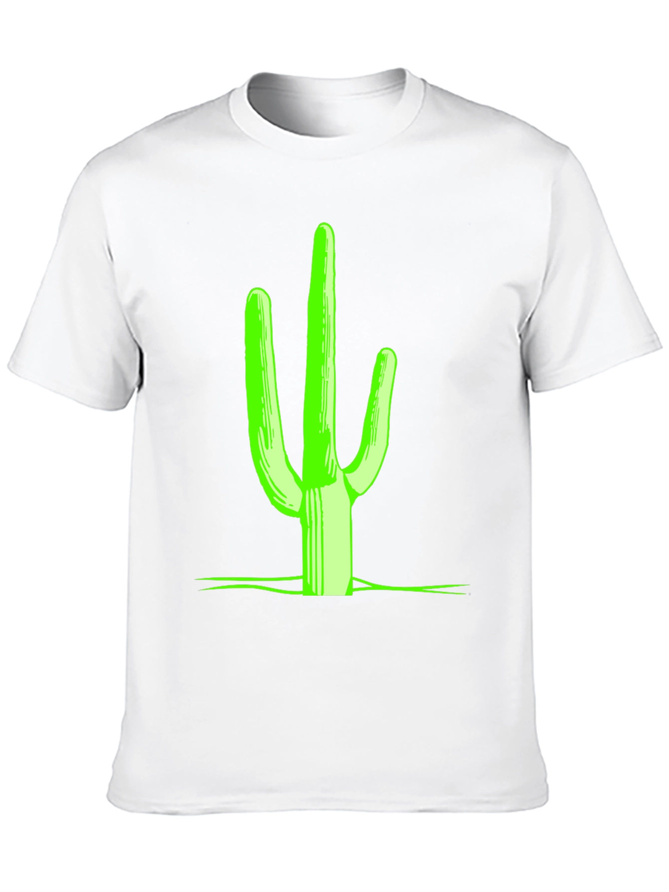 Neon Cactus Graphic Tee - Desert Style