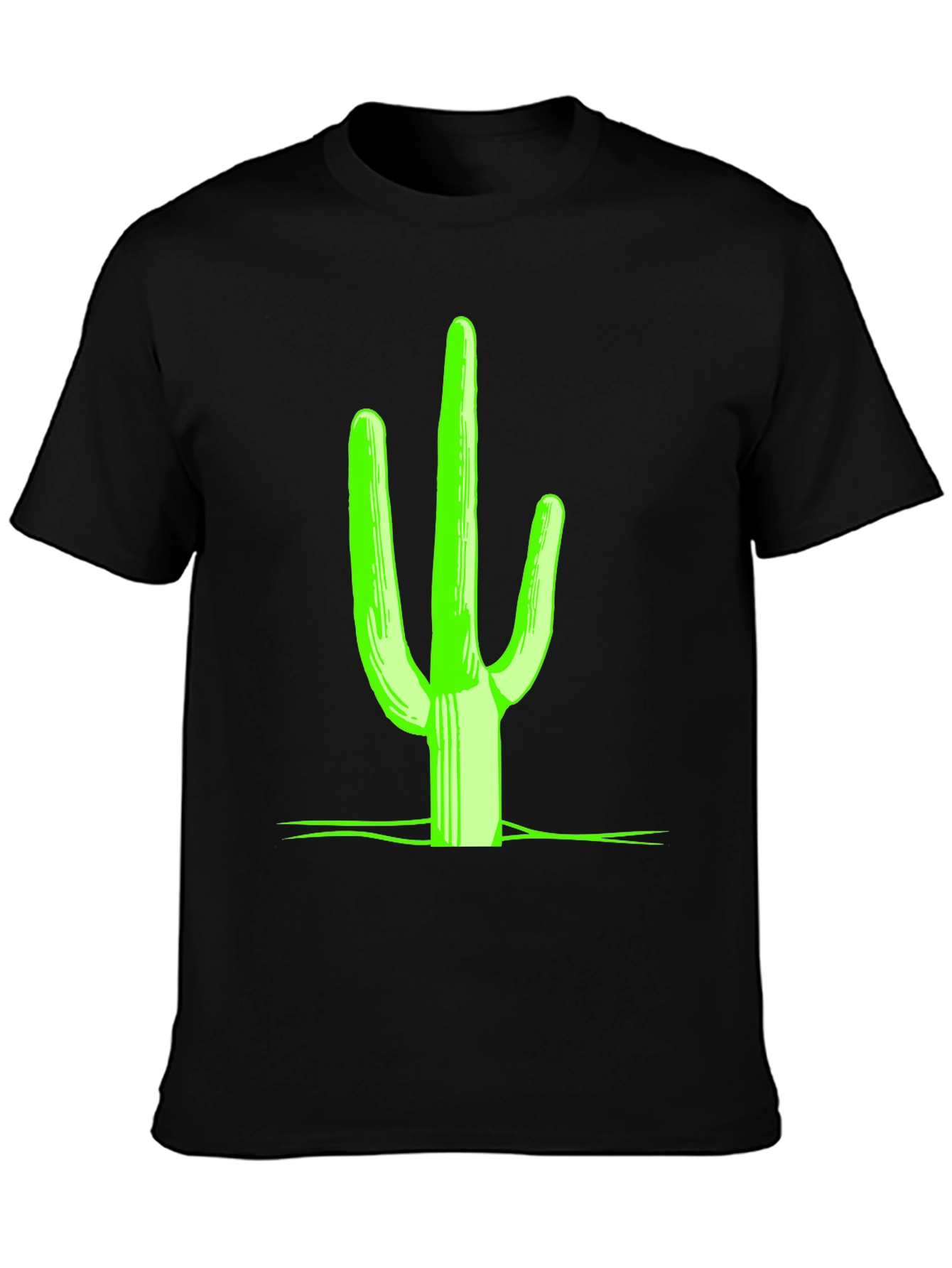 Neon Cactus Graphic Tee - Desert Style
