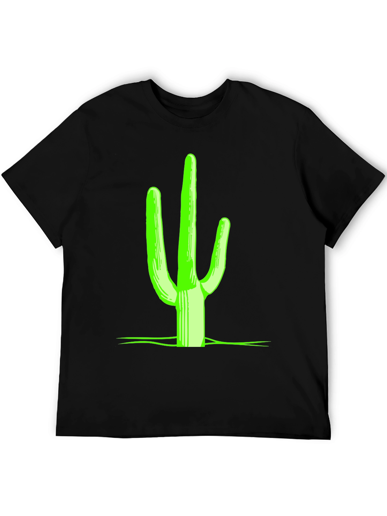 Neon Cactus Graphic Tee - Desert Style
