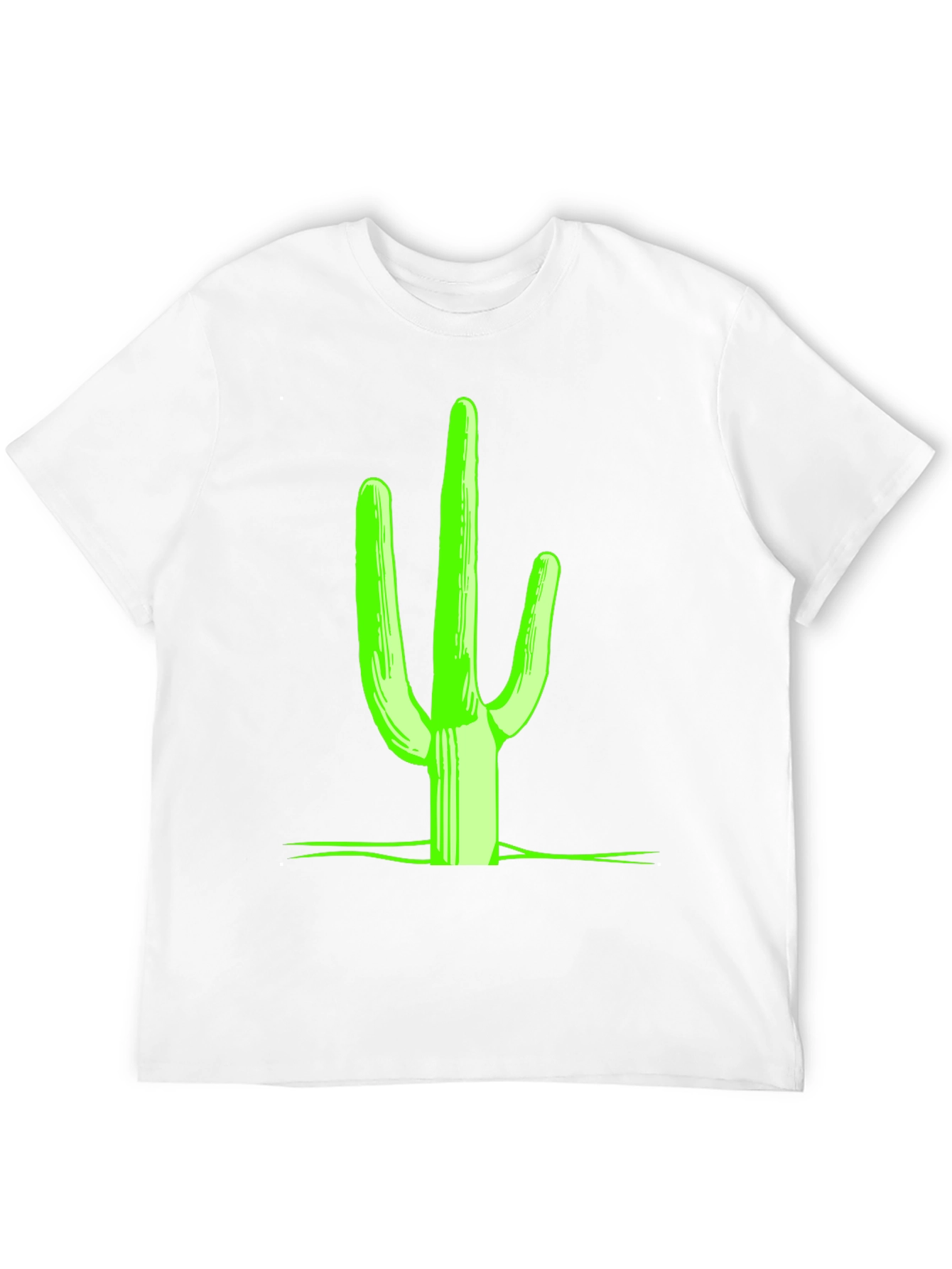 Neon Cactus Graphic Tee - Desert Style