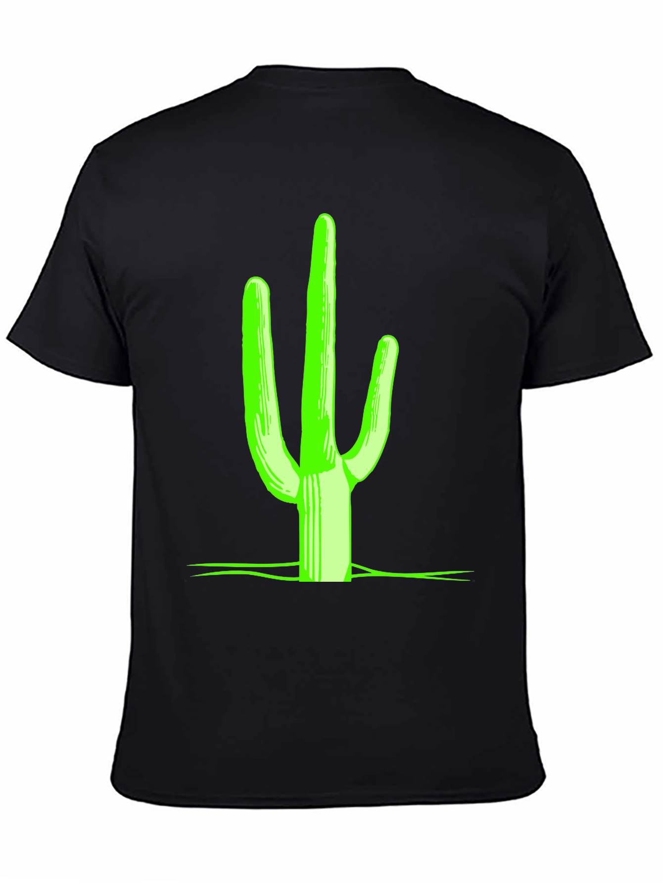 Neon Cactus Graphic Tee - Desert Style