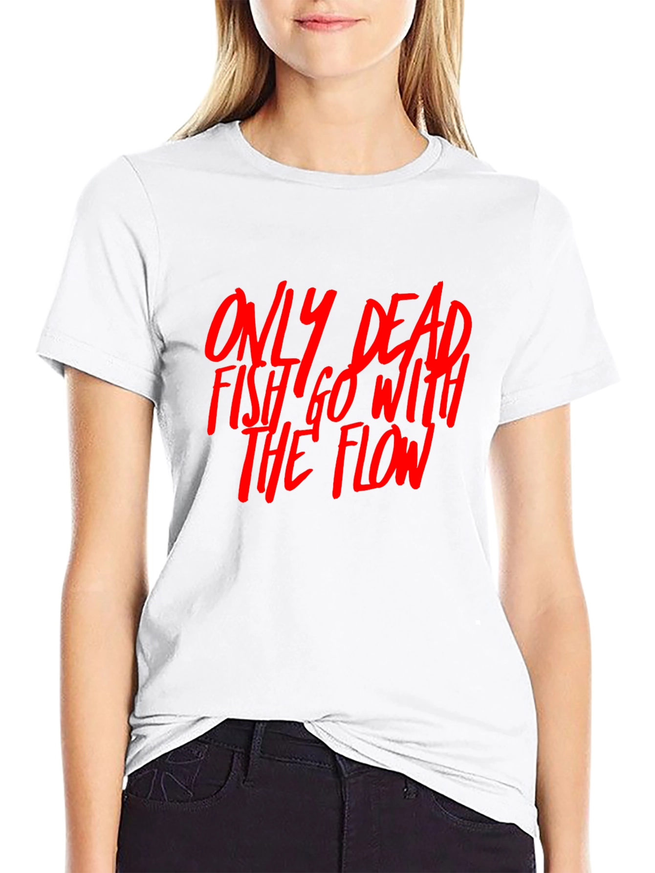 Dead Fish Flow Graphic Tee - Black